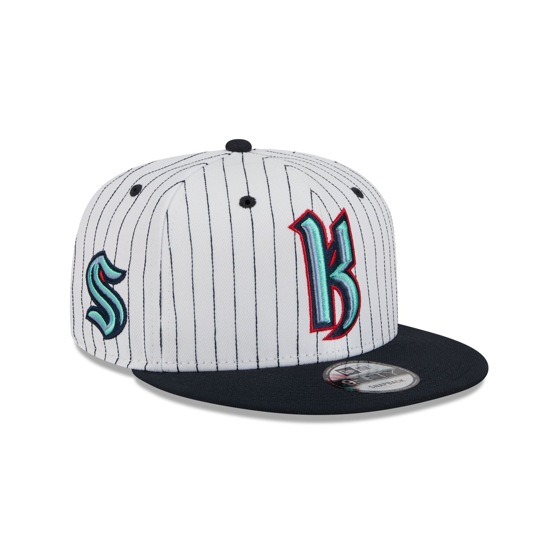 Seattle Kraken Deceptor Pinstripe 9FIFTY Snapback Hat