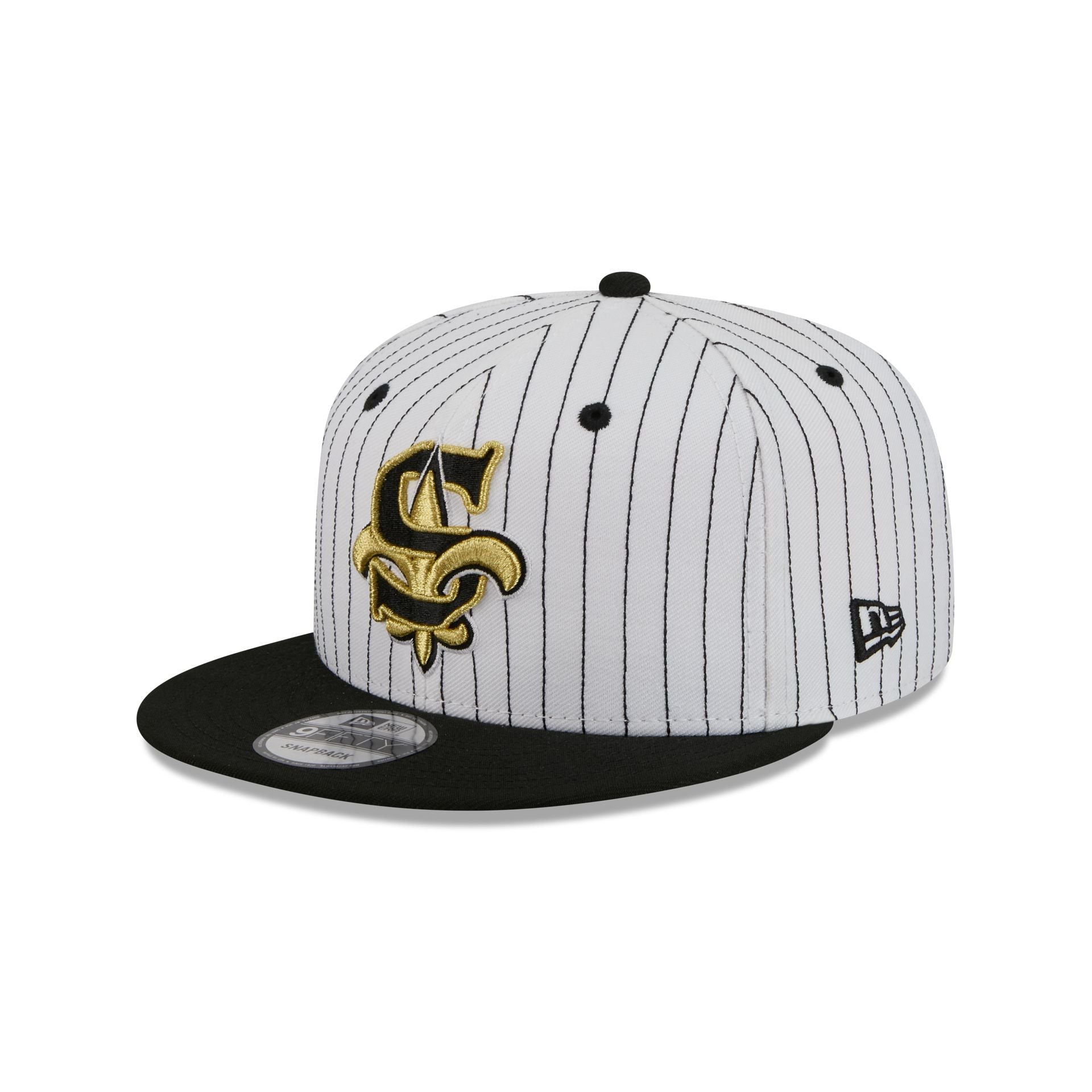 New Orleans Saints Deceptor Pinstripe 9FIFTY Snapback Hat - Image 3