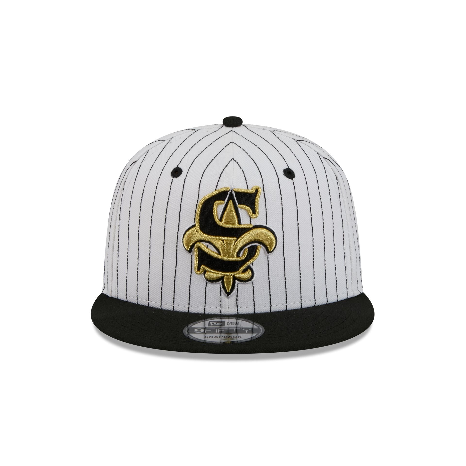 New Orleans Saints Deceptor Pinstripe 9FIFTY Snapback Hat - Image 2