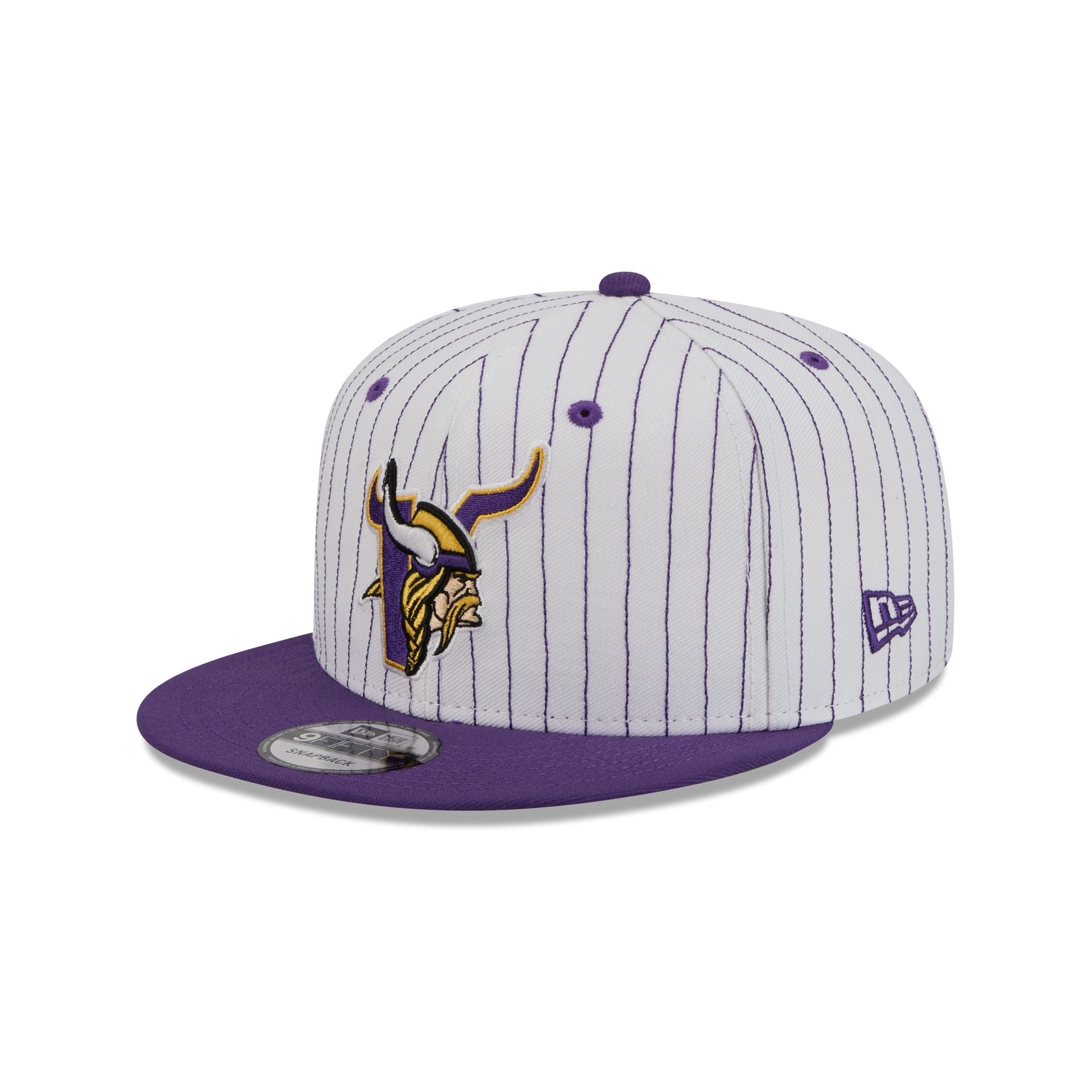 Minnesota Vikings Deceptor Pinstripe 9FIFTY Snapback Hat - Image 3