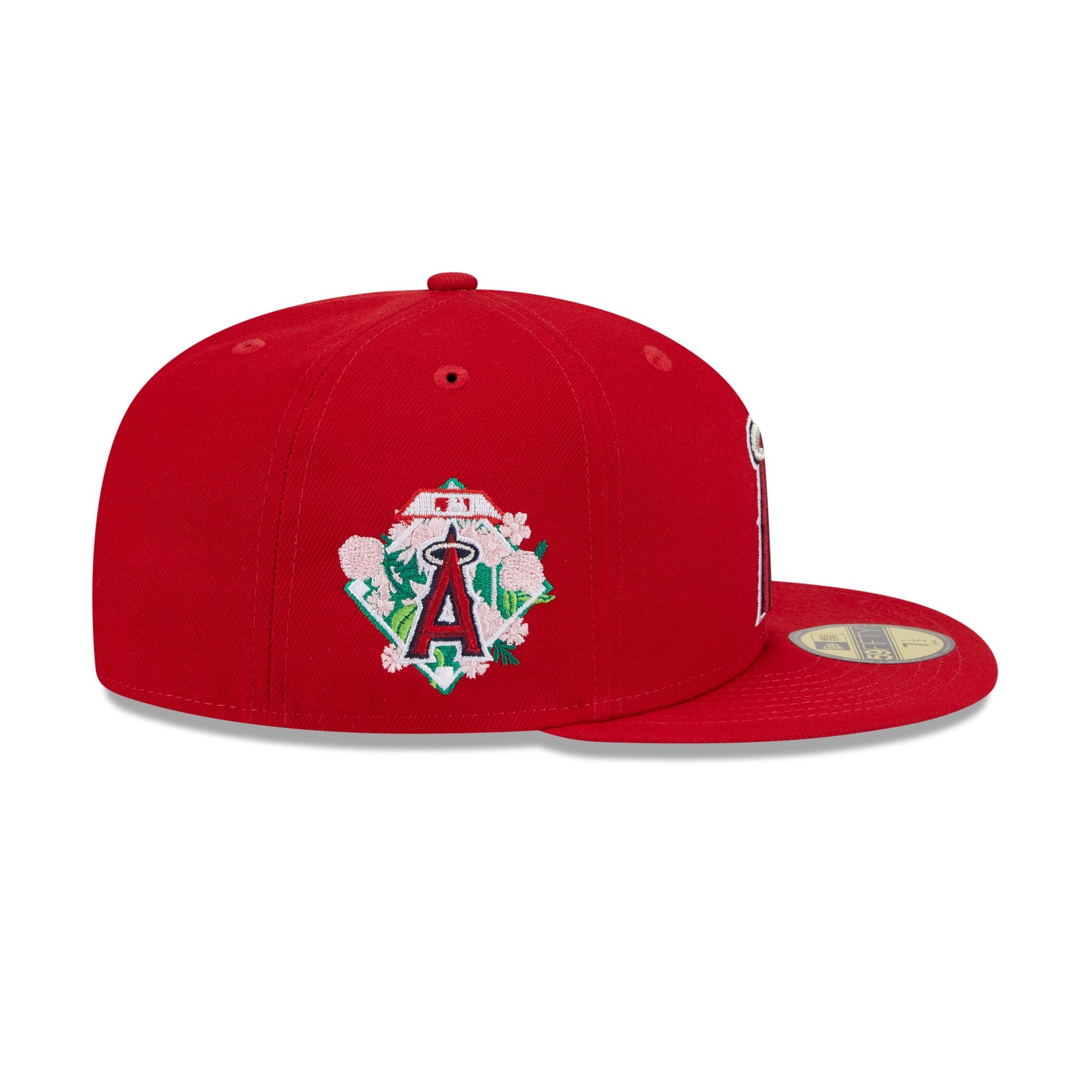Los Angeles Angels Floral Undervisor 59FIFTY Fitted Hat - Image 4