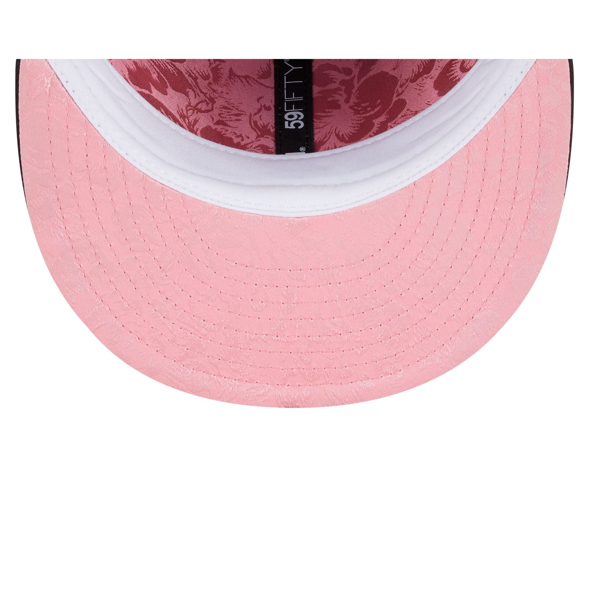 Pittsburgh Pirates Floral Undervisor 59FIFTY Fitted Hat - Image 7