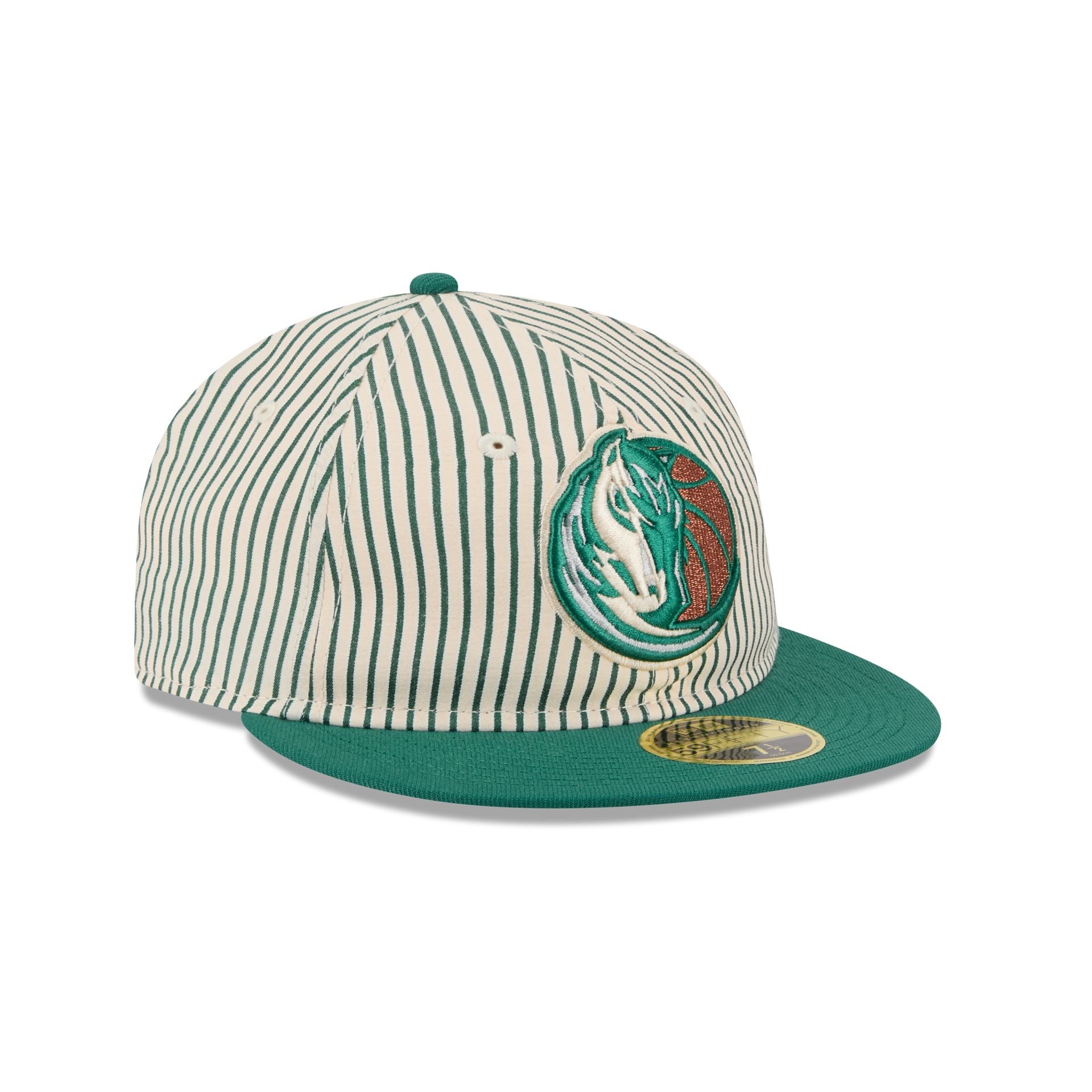 Just Caps Seersucker Dallas Mavericks Retro Crown 59FIFTY Fitted Hat - Image 3