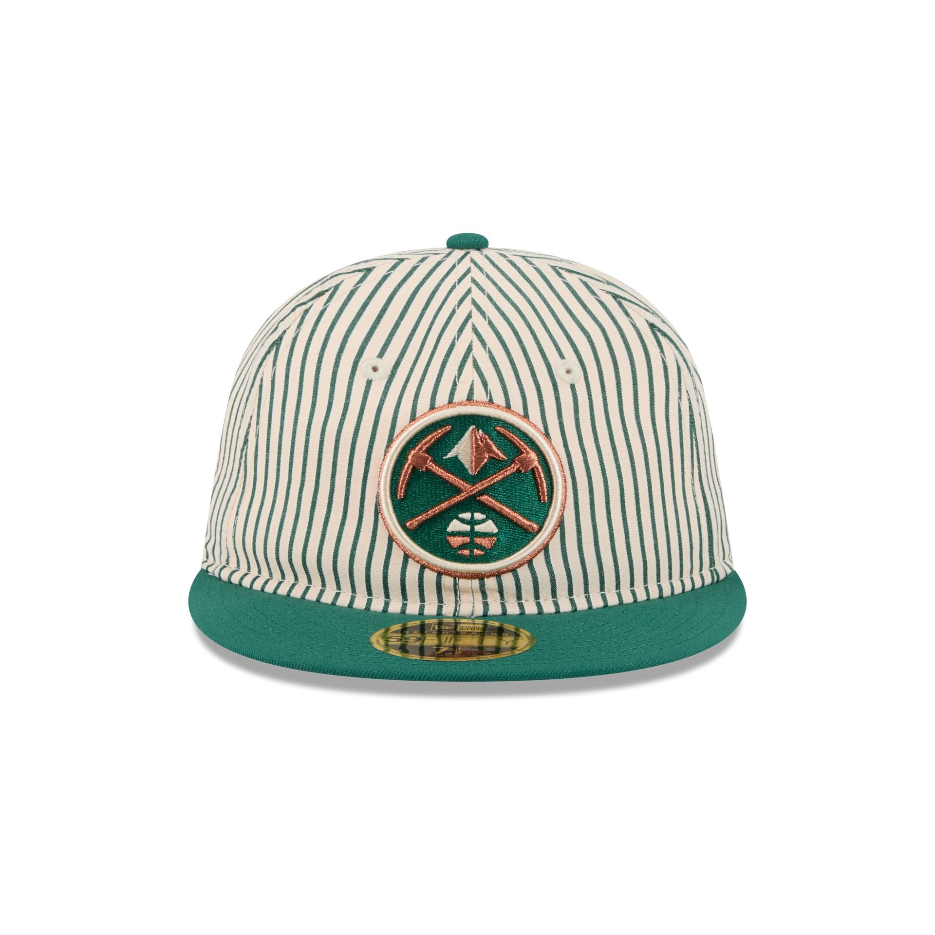 Just Caps Seersucker Denver Nuggets Retro Crown 59FIFTY Fitted Hat - Image 2