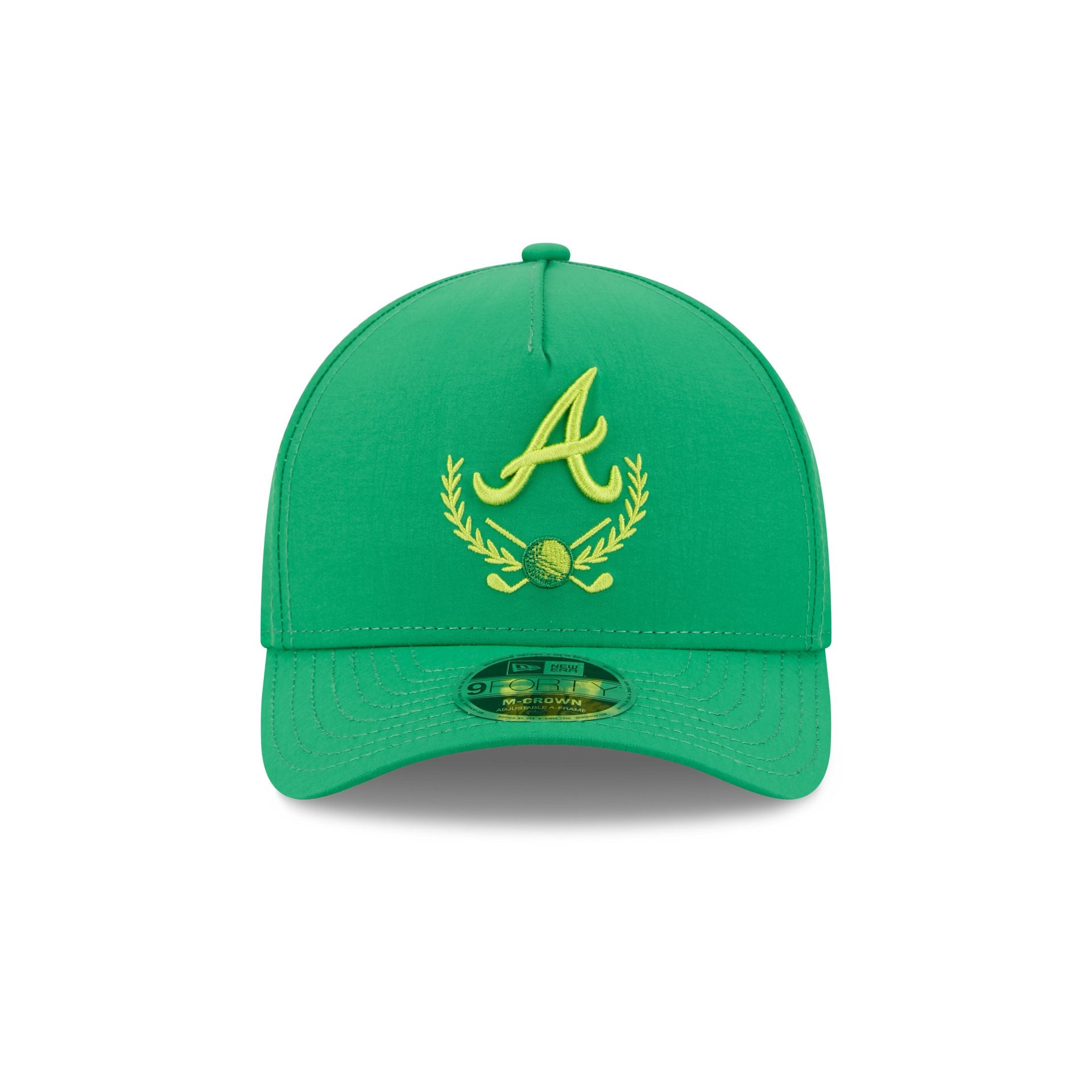 Atlanta Braves Tee Time 9FORTY M-Crown A-Frame Snapback Hat - Image 2