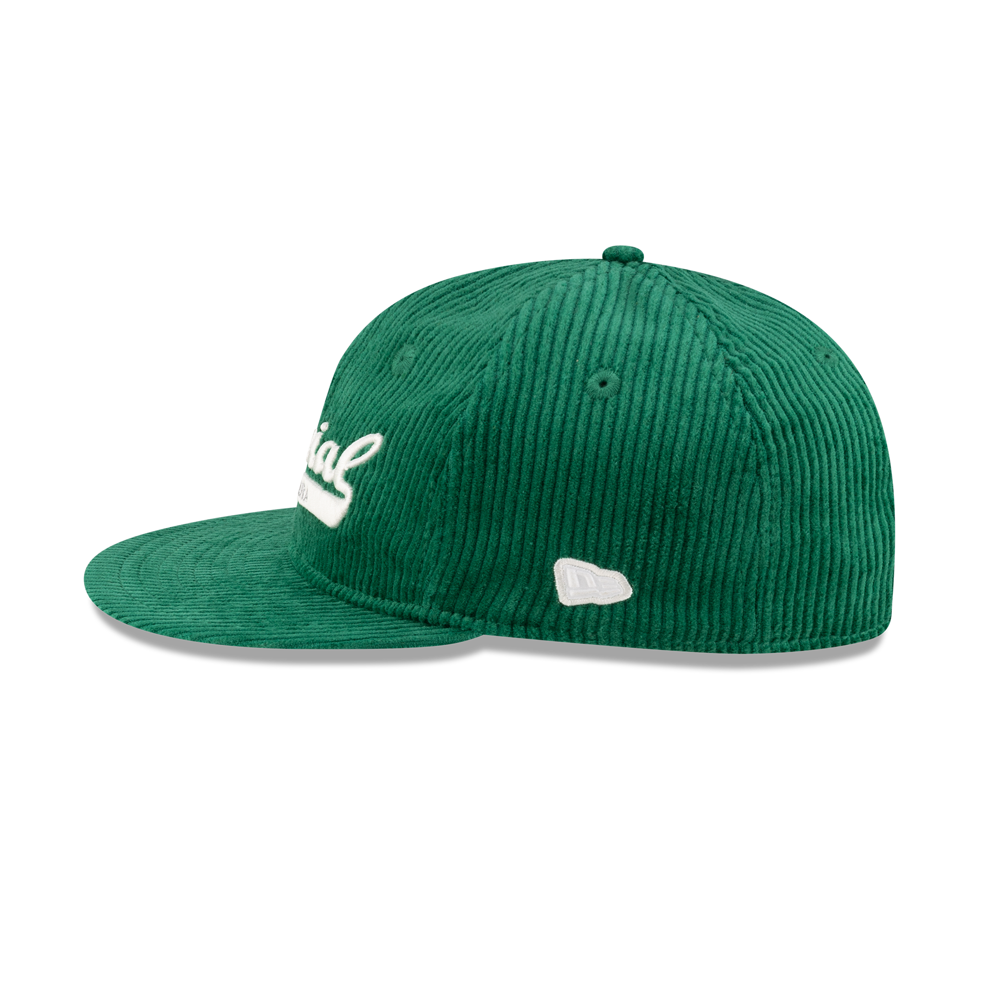 New Era Branded Official Corduroy Kelly Green Retro Crown 9FIFTY Snapback Hat - Image 4