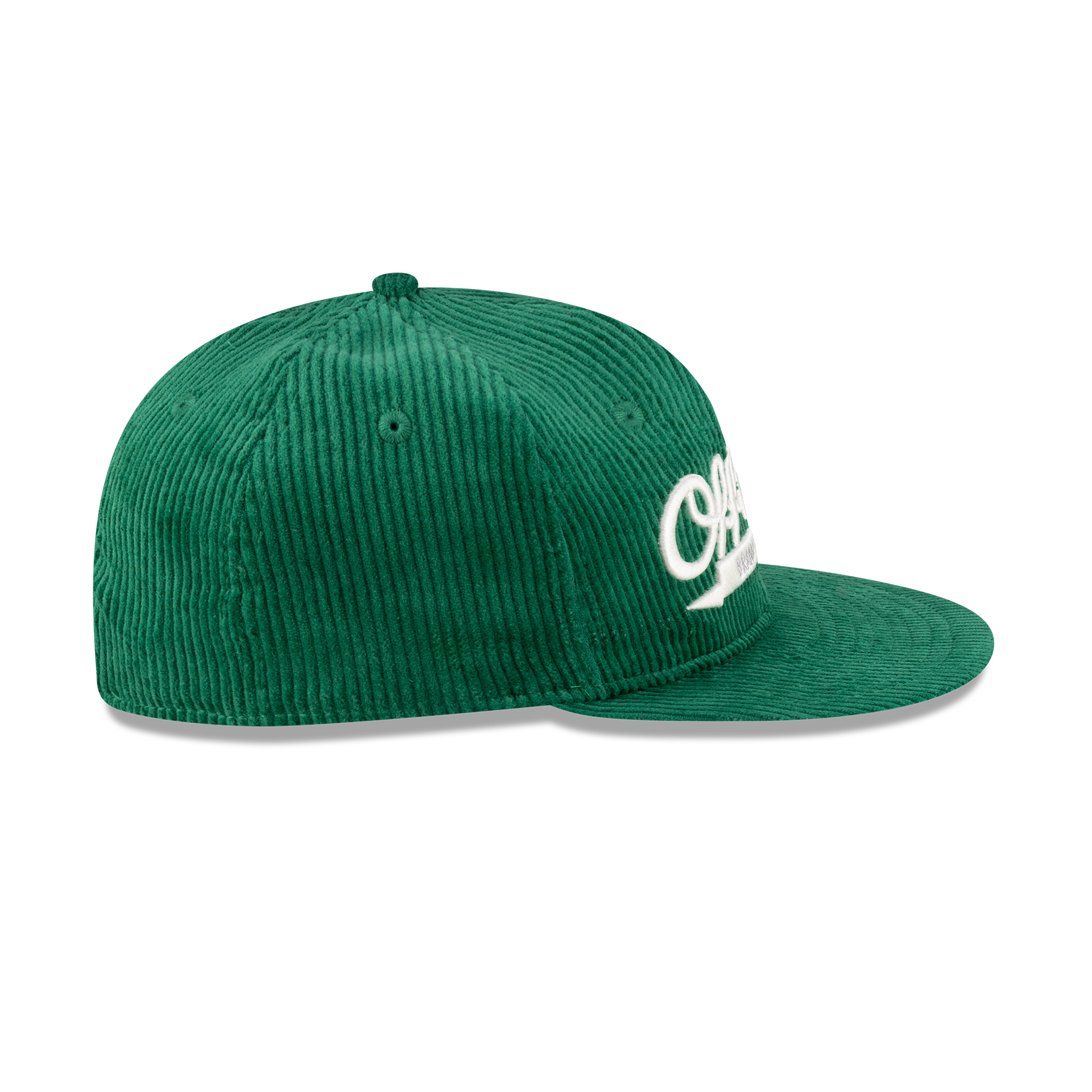 New Era Branded Official Corduroy Kelly Green Retro Crown 9FIFTY Snapback Hat - Image 5