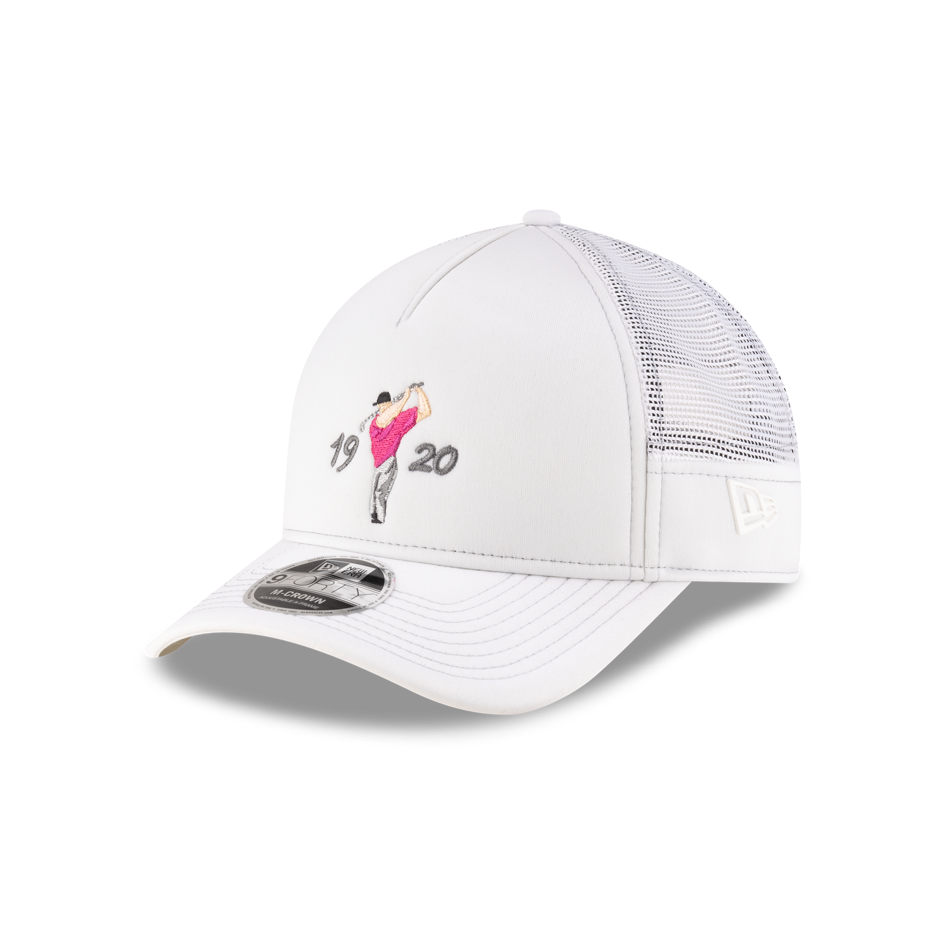 New Era Branded Golf 9FORTY M-Crown A-Frame Trucker Hat