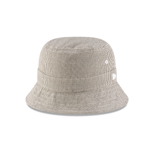 New Era Branded Railroad Stripe Bucket Hat