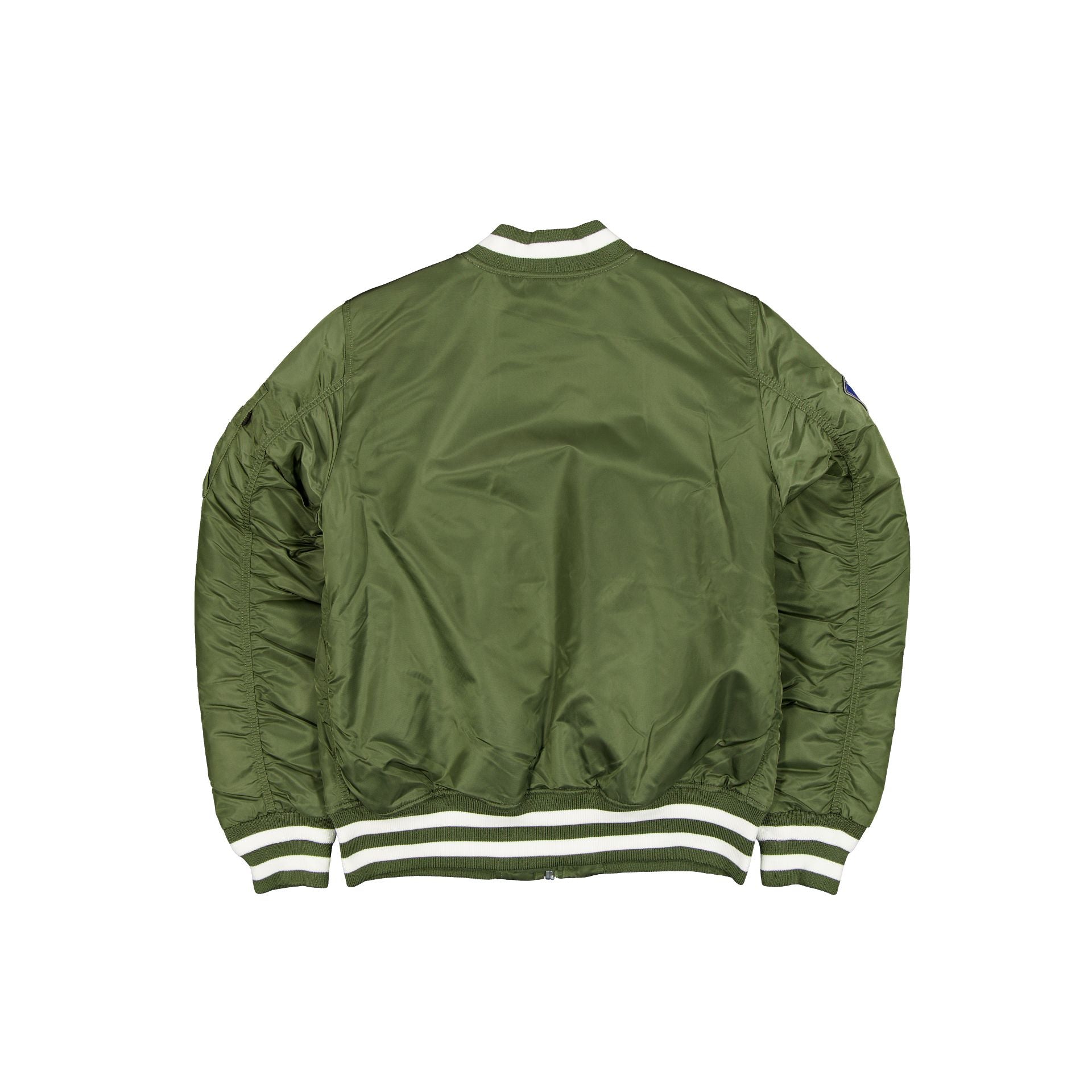 Alpha Industries x Los Angeles Dodgers Olive Green MA-1 Bomber Jacket - Image 2