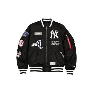 Alpha Industries x New York Yankees Black MA-1 Bomber Jacket