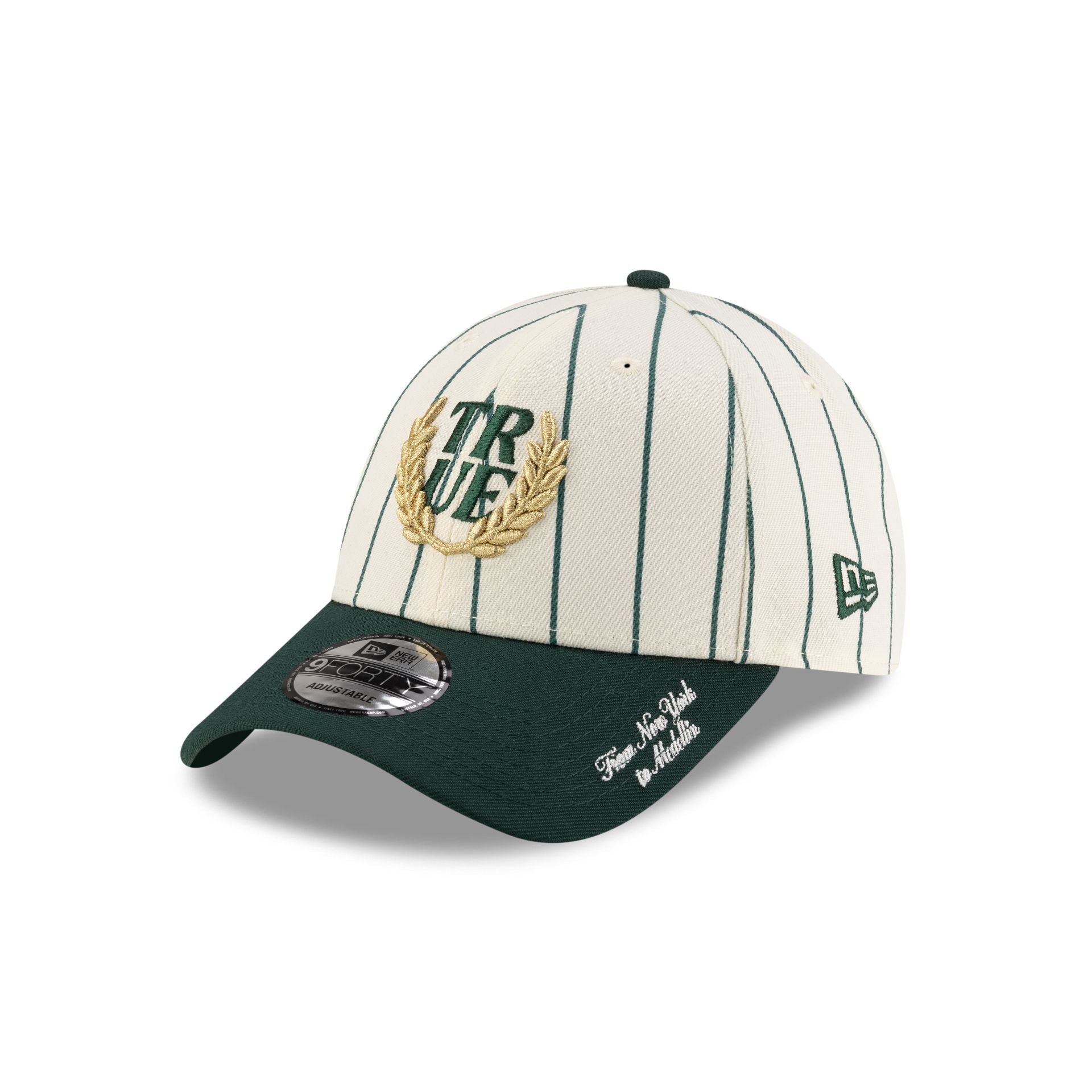 TRUE. Green Pinstripe 9FORTY Adjustable Hat - Image 3