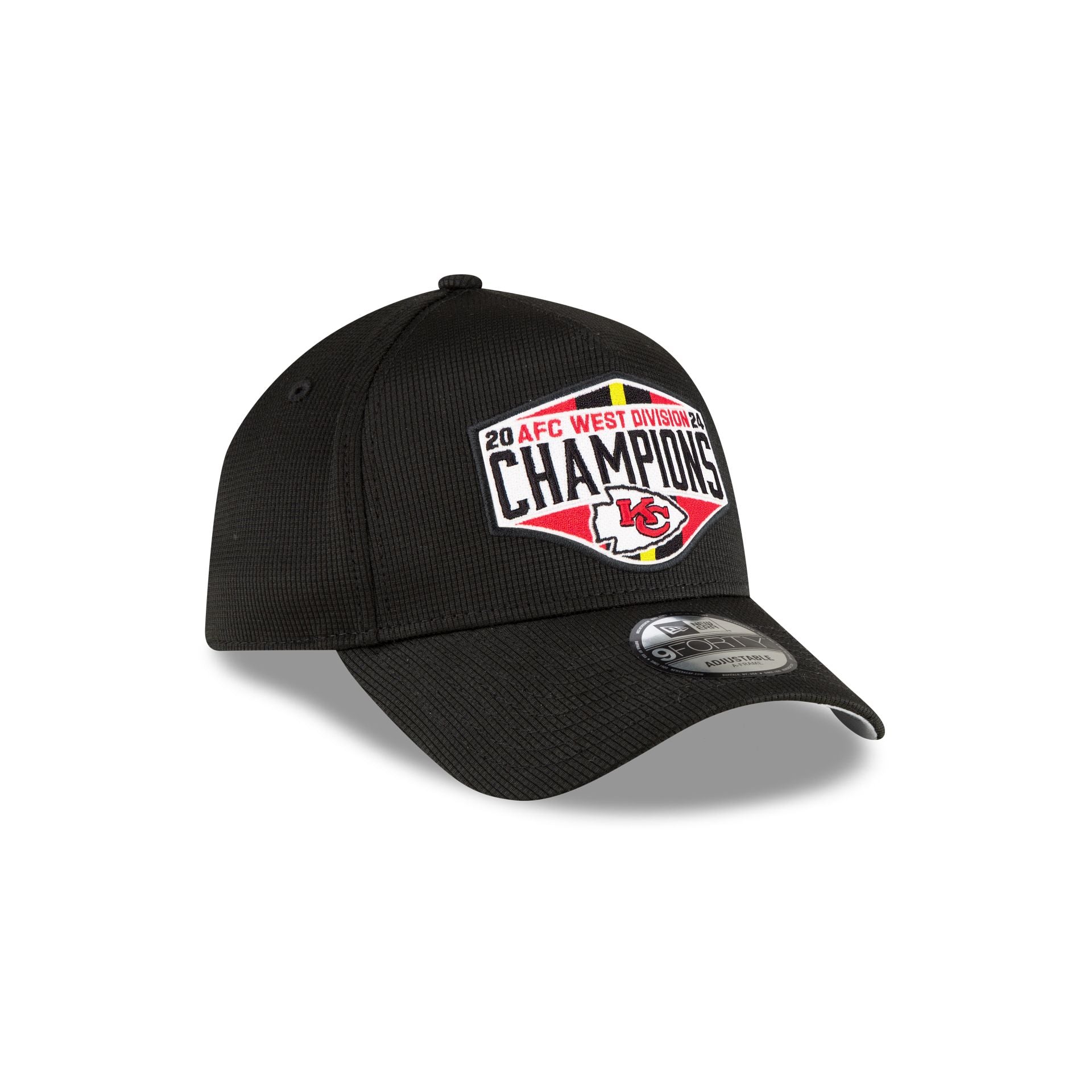 Kansas City Chiefs 2024 Division Champion Locker Room 9FORTY A-Frame Snapback Hat - Image 3