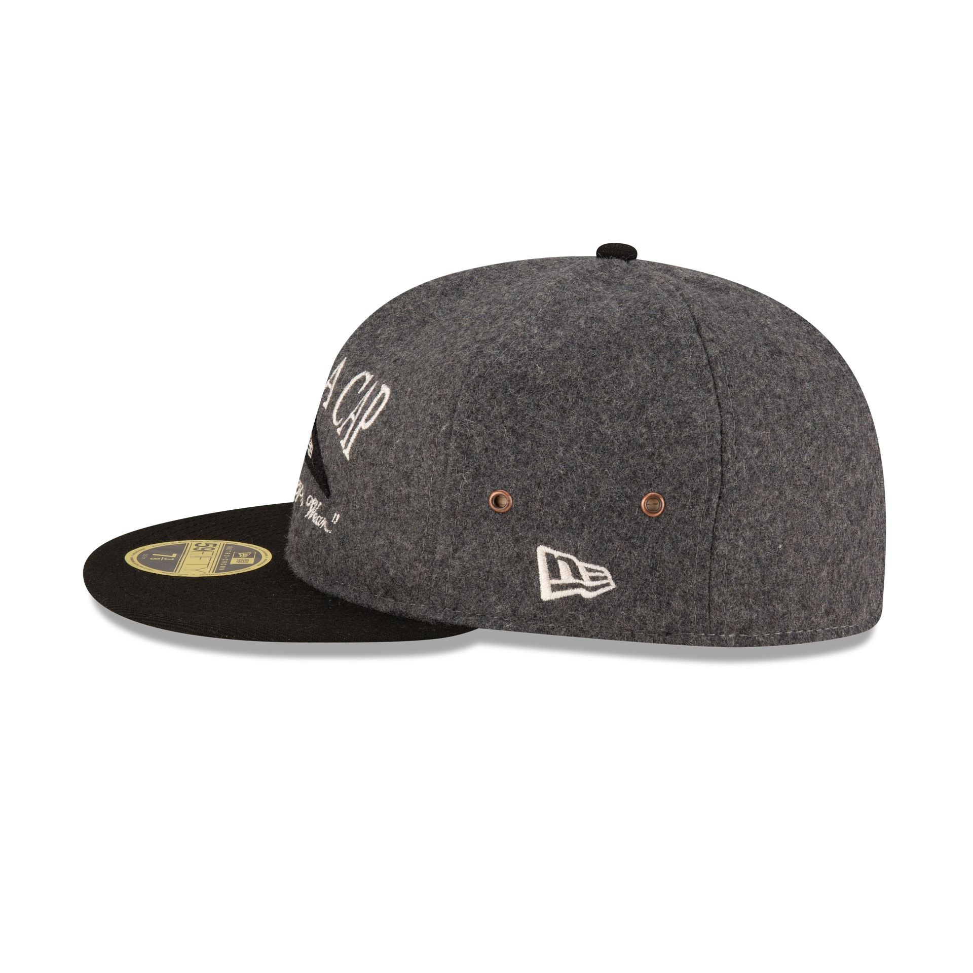 New Era Cap Heather Gray Retro Crown 59FIFTY Fitted Hat - Image 4