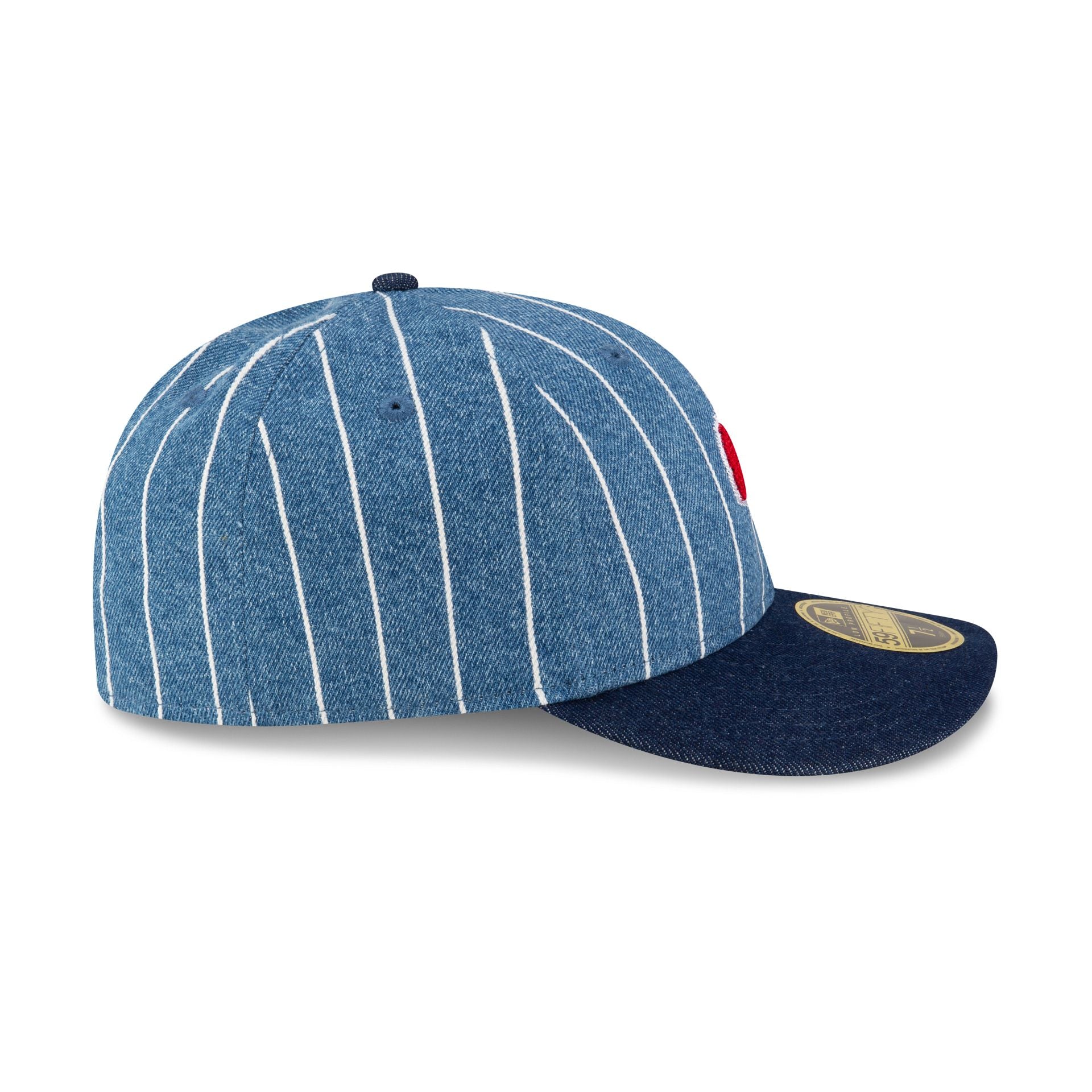 New Era Cap Denim Pinstripe Low Profile 59FIFTY Fitted Hat - Image 5