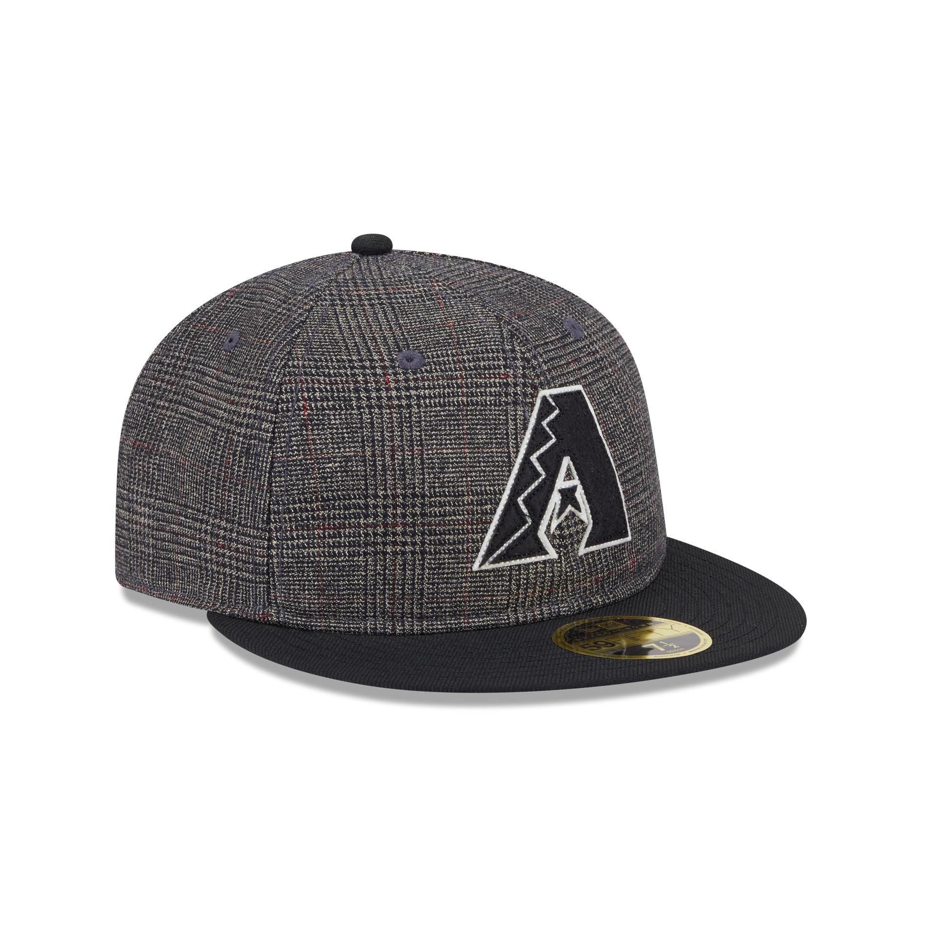 Arizona Diamondbacks Plaid Retro Crown 59FIFTY Fitted Hat - Image 3