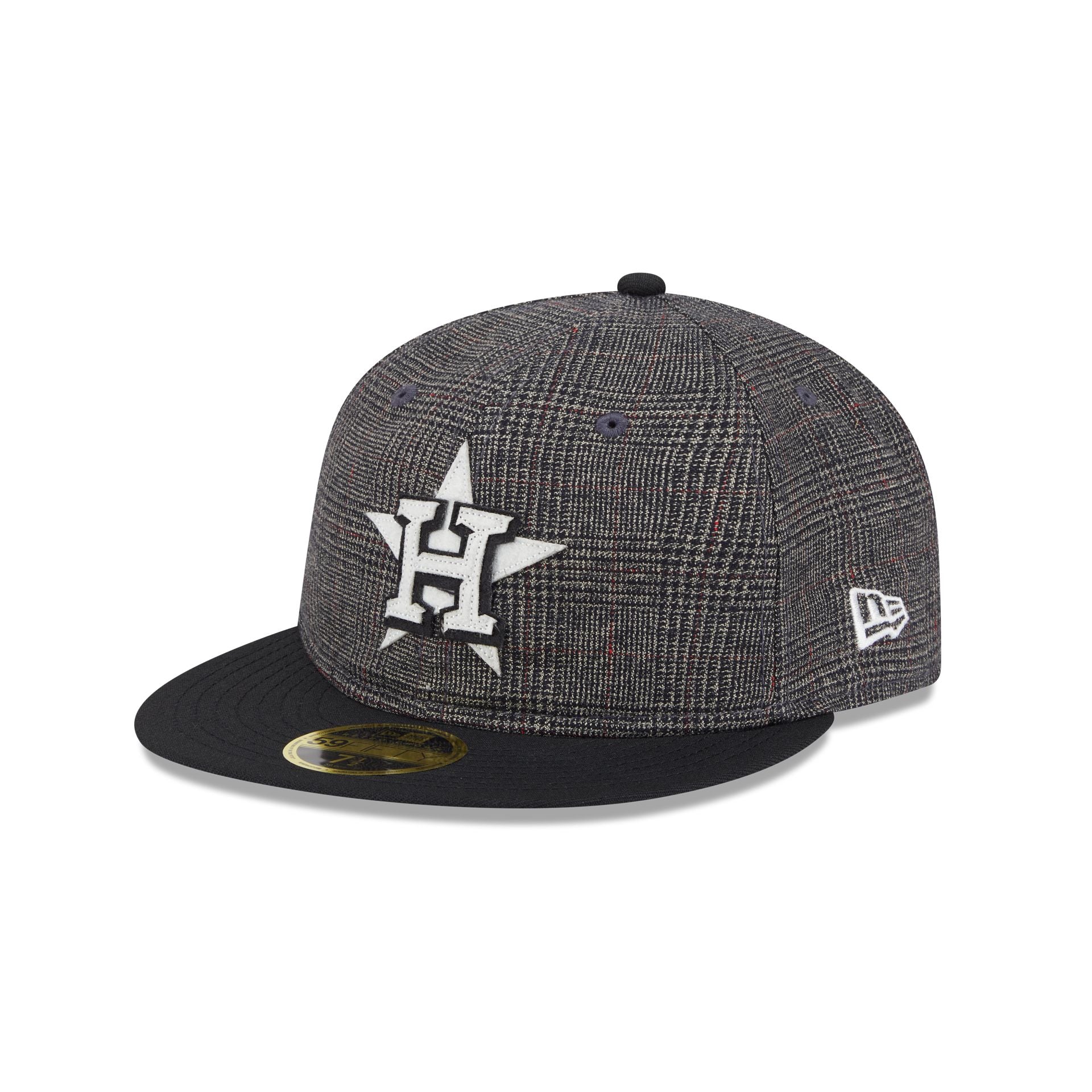 Houston Astros Plaid Retro Crown 59FIFTY Fitted Hat