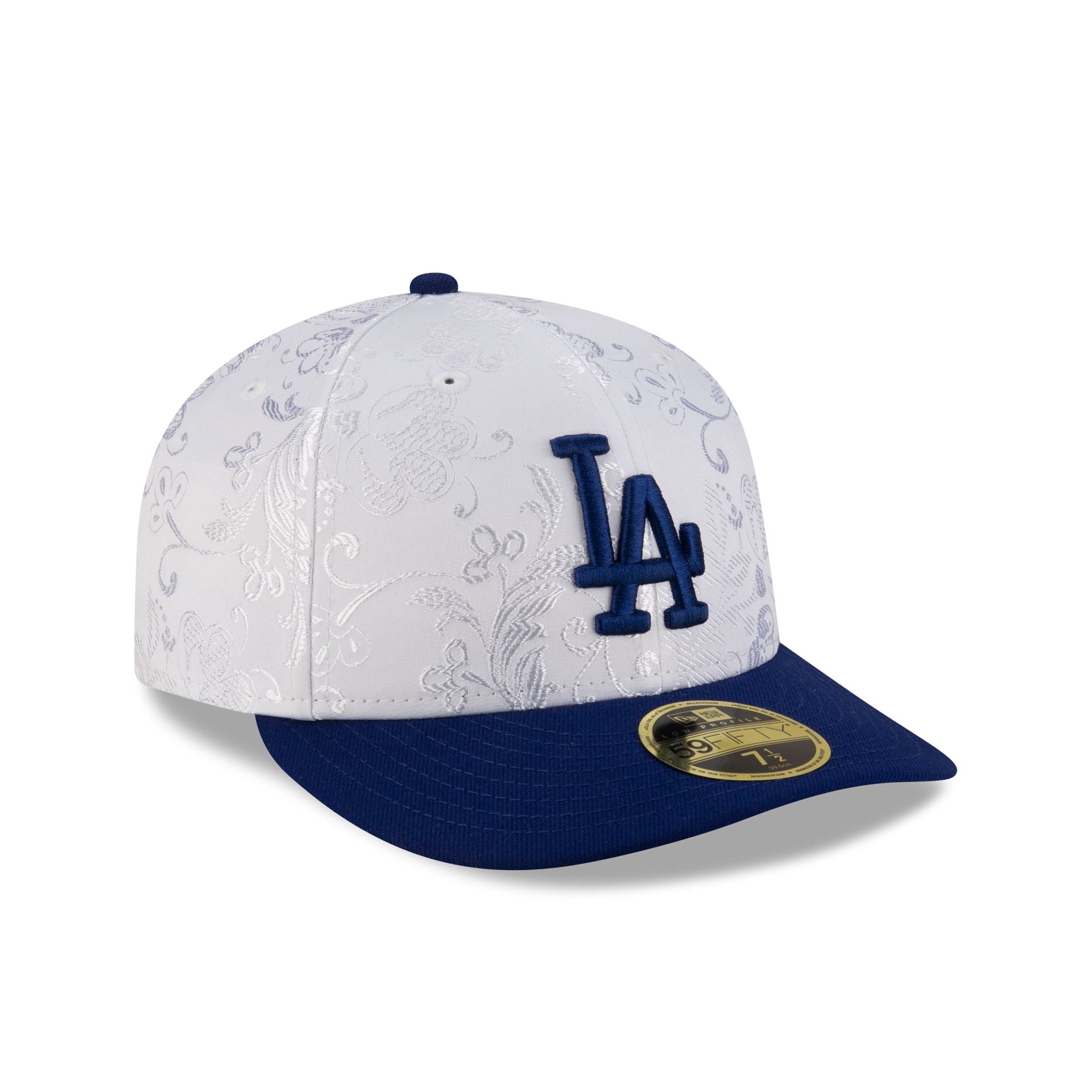 Los Angeles Dodgers Floral Shine Low Profile 59FIFTY Fitted Hat - Image 3