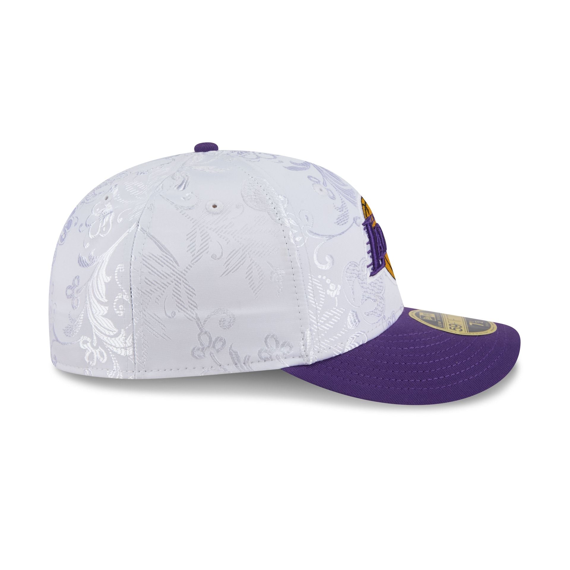 Los Angeles Lakers Floral Shine Low Profile 59FIFTY Fitted Hat - Image 5