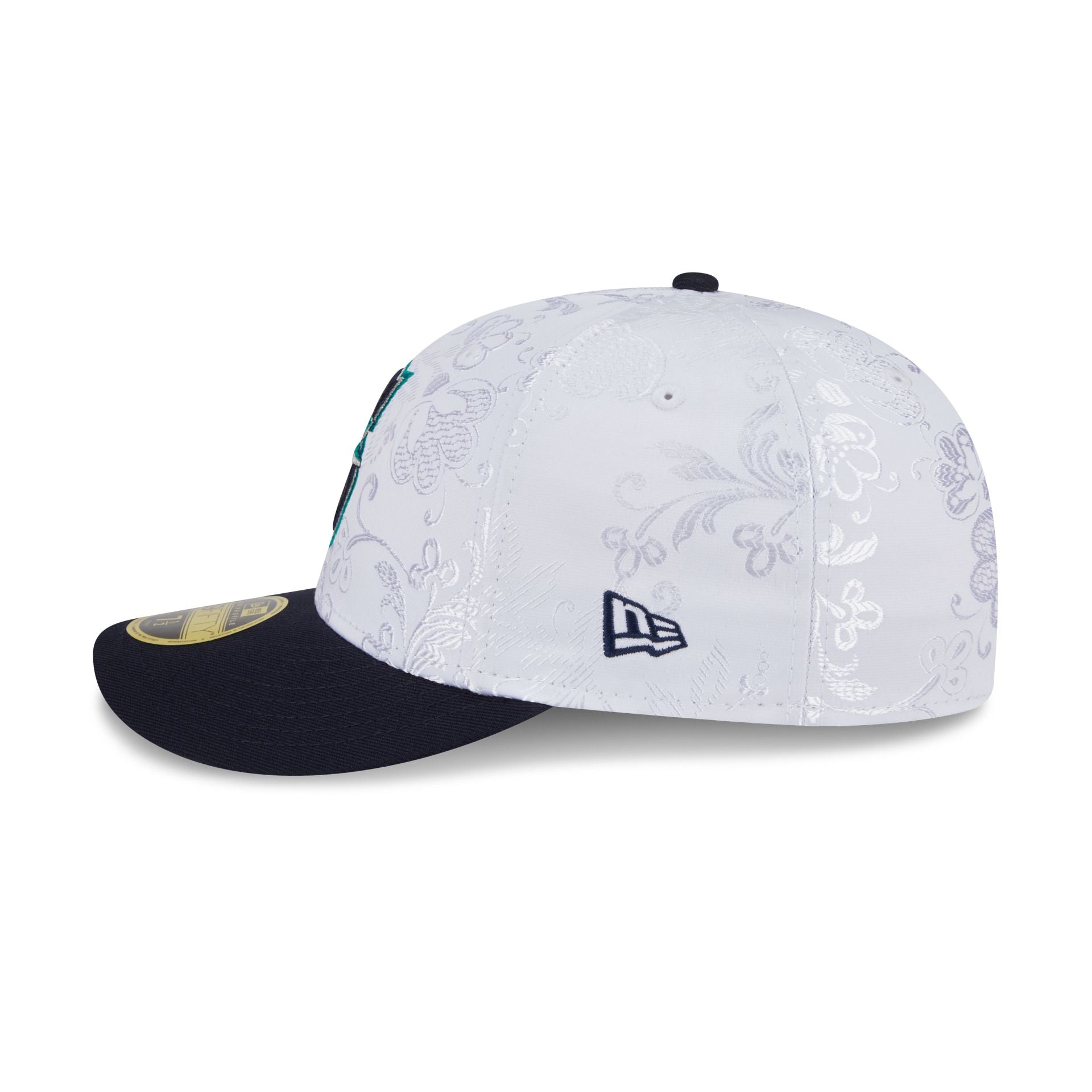Seattle Mariners Floral Shine Low Profile 59FIFTY Fitted Hat - Image 4