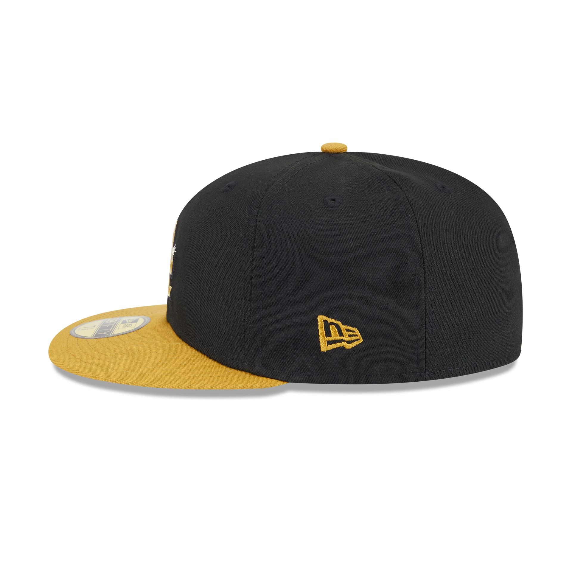 Los Angeles Dodgers Metallic Gold Logo 59FIFTY Fitted Hat - Image 4