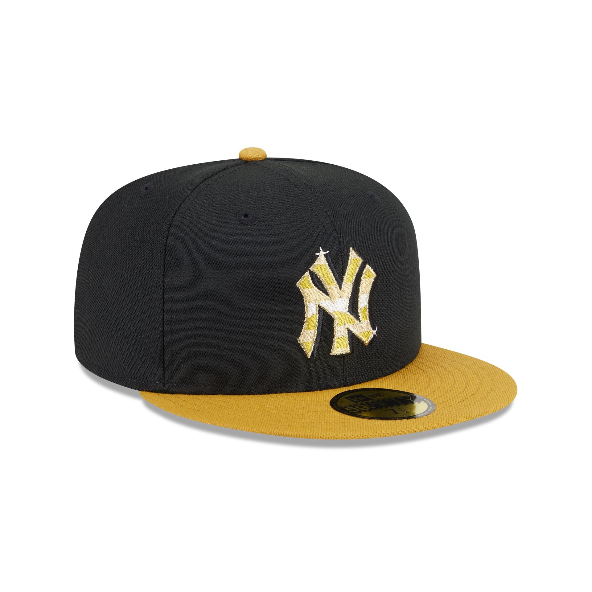 New York Yankees Metallic Gold Logo 59FIFTY Fitted Hat - Image 3