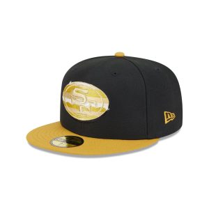San Francisco 49ers Metallic Gold Logo 59FIFTY Fitted Hat