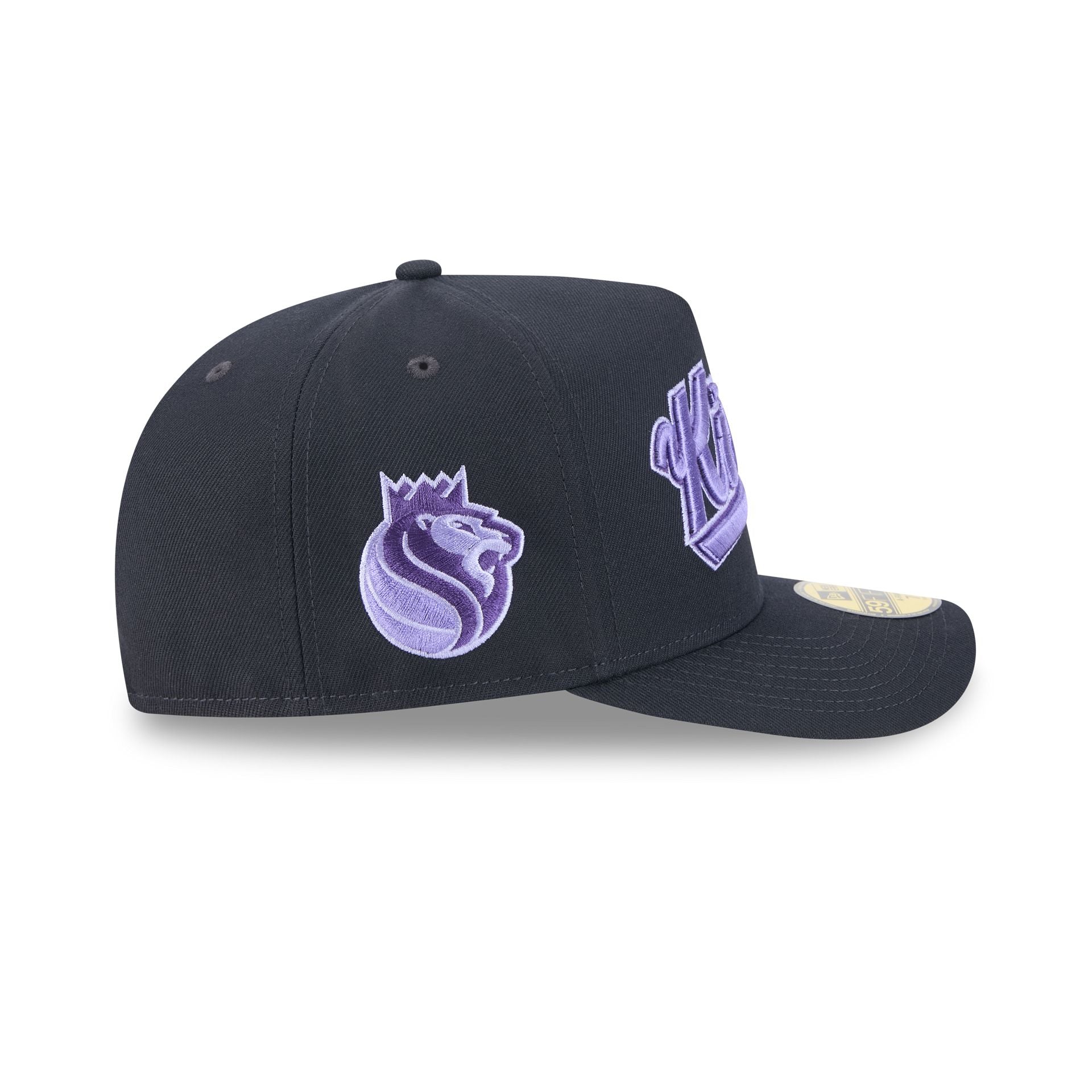Sacramento Kings Navy Lavender 59FIFTY A-Frame Fitted Hat - Image 3