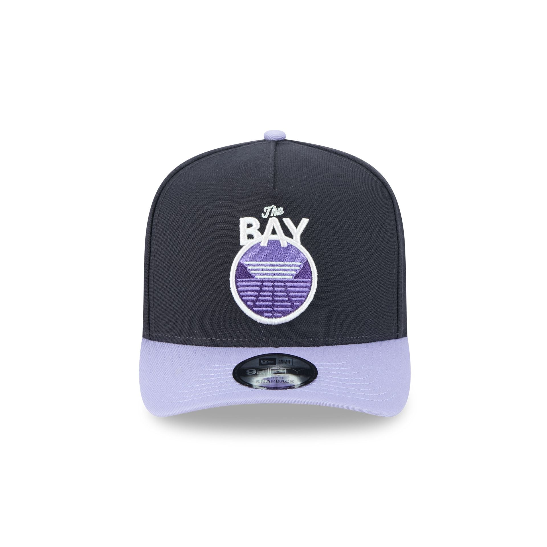 Golden State Warriors Navy Lavender 9FIFTY A-Frame Snapback Hat - Image 2