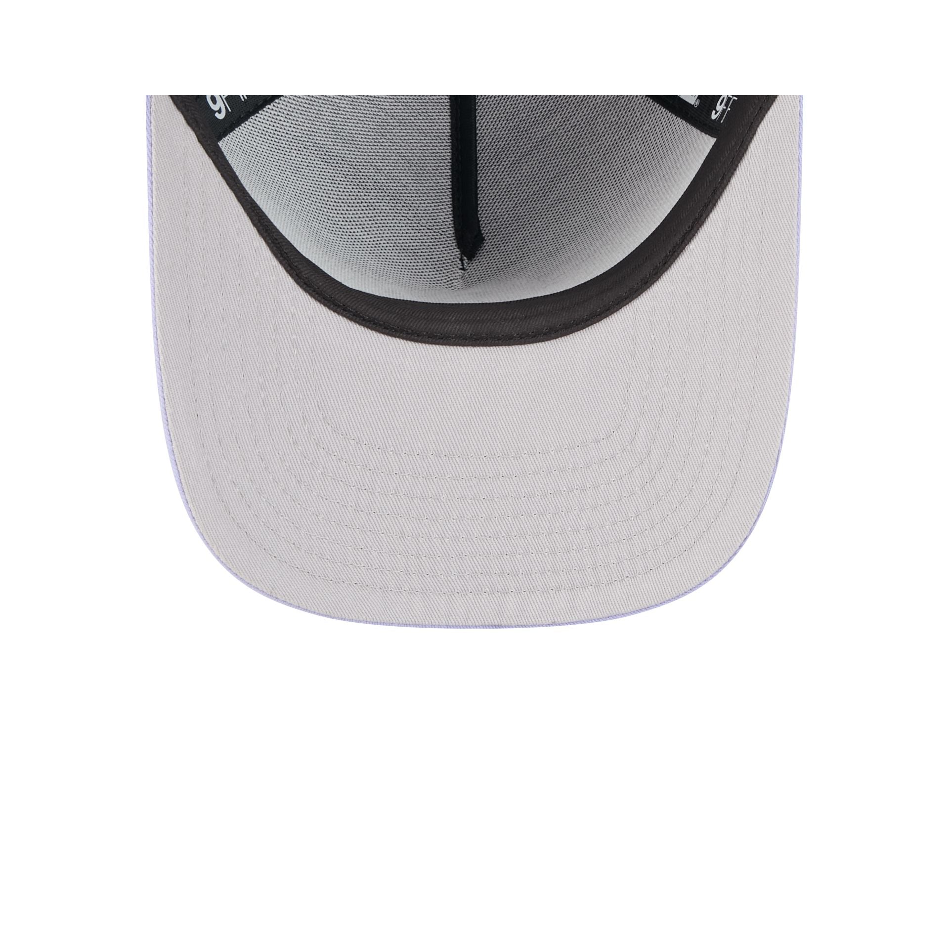 Golden State Warriors Navy Lavender 9FIFTY A-Frame Snapback Hat - Image 7