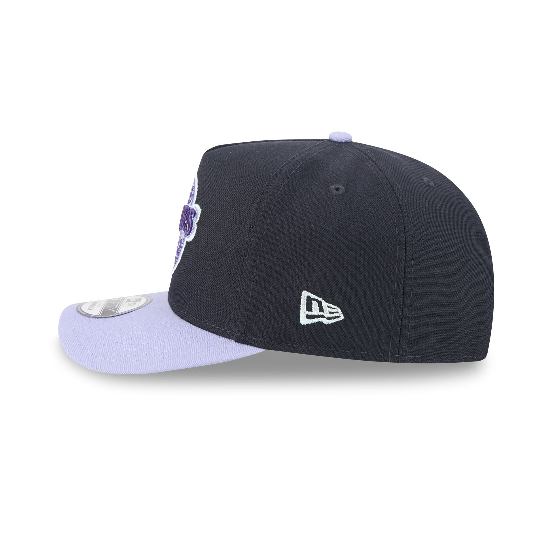 San Diego Padres Navy Lavender 9FIFTY A-Frame Snapback Hat - Image 5