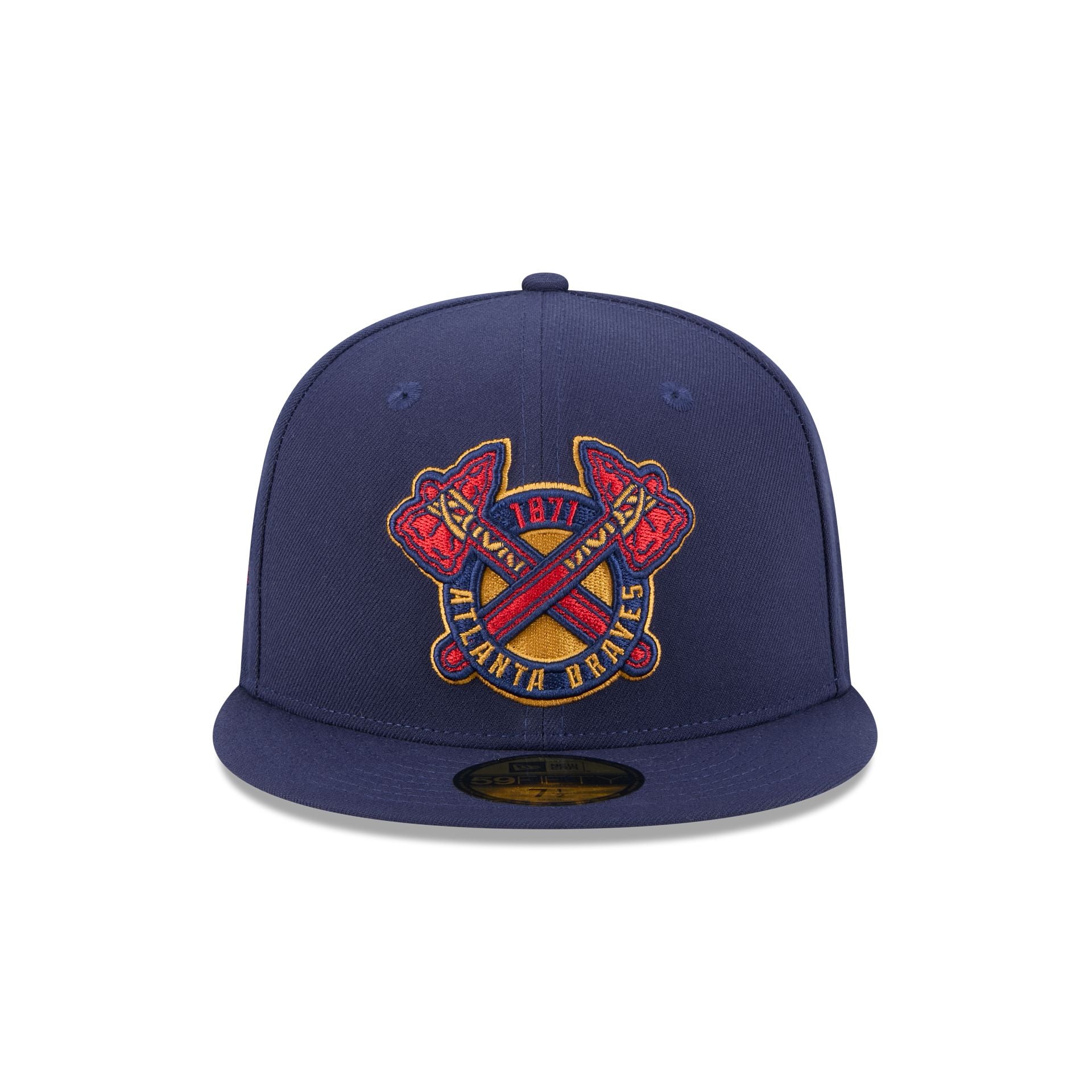 Atlanta Braves Blue Tartan 59FIFTY Fitted Hat - Image 2