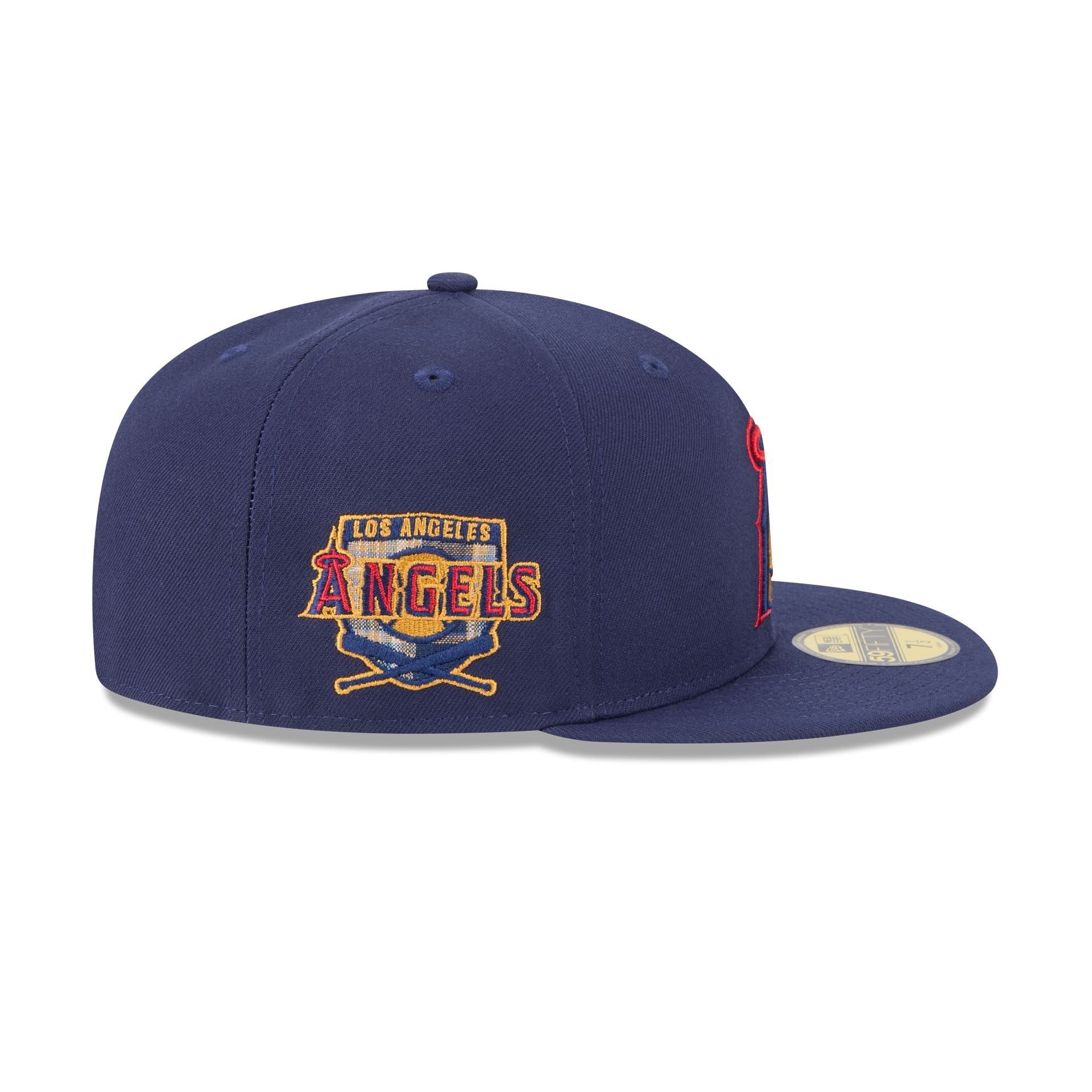Los Angeles Angels Blue Tartan 59FIFTY Fitted Hat - Image 4
