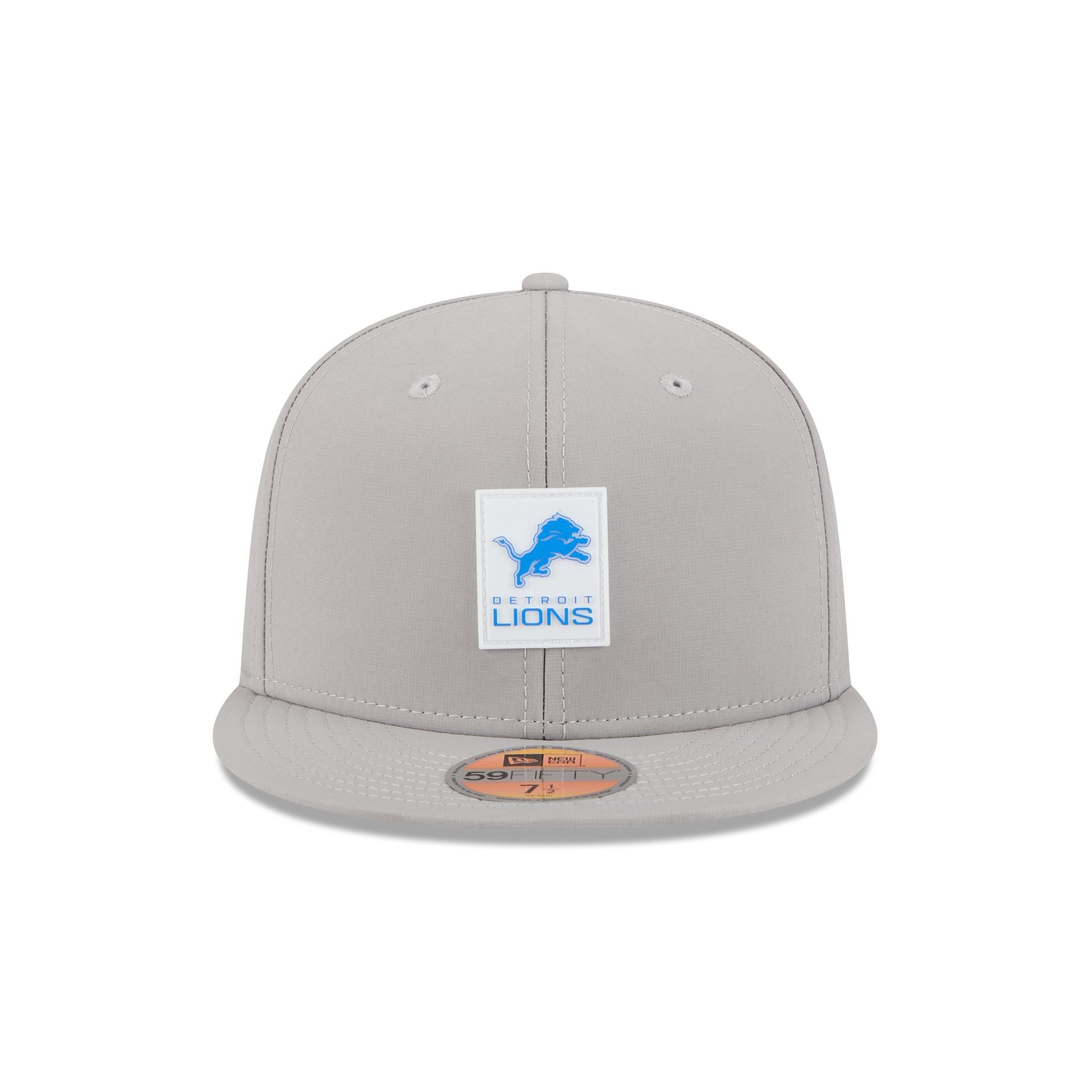 Detroit Lions 2025 Sideline Hot Weather Gray 59FIFTY Fitted Hat - Image 2