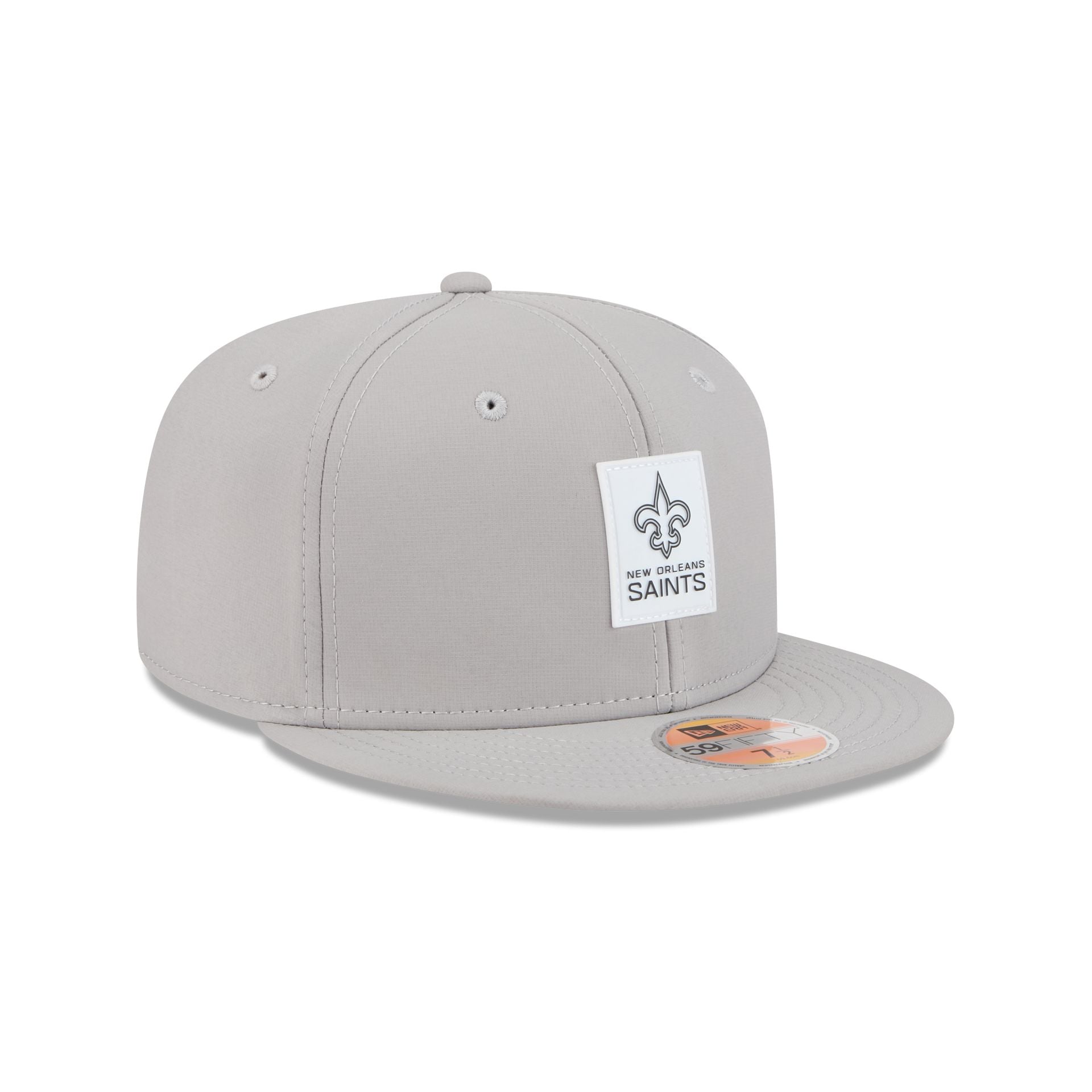 New Orleans Saints 2025 Sideline Hot Weather Gray 59FIFTY Fitted Hat - Image 3