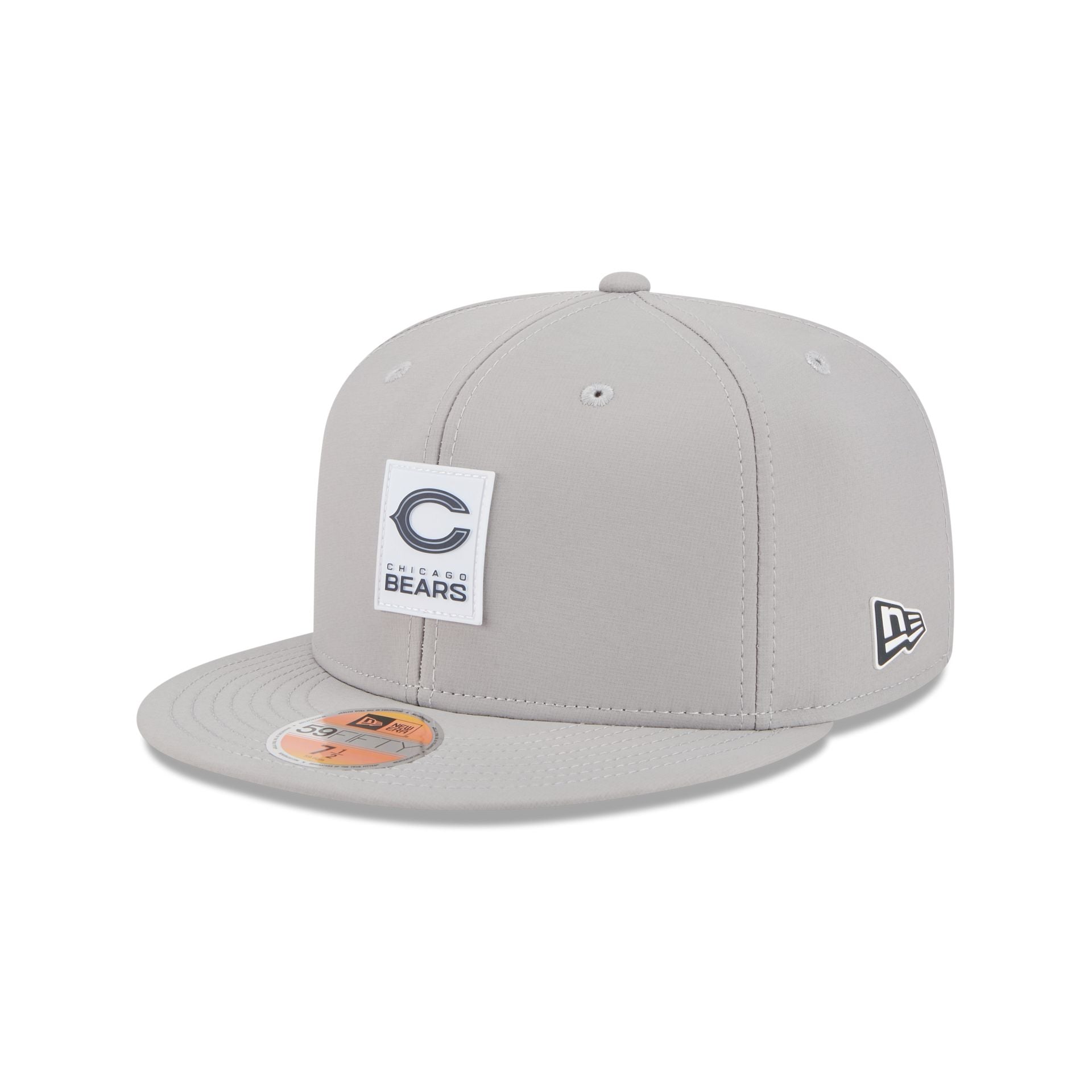 Chicago Bears 2025 Sideline Hot Weather Gray 59FIFTY Fitted Hat