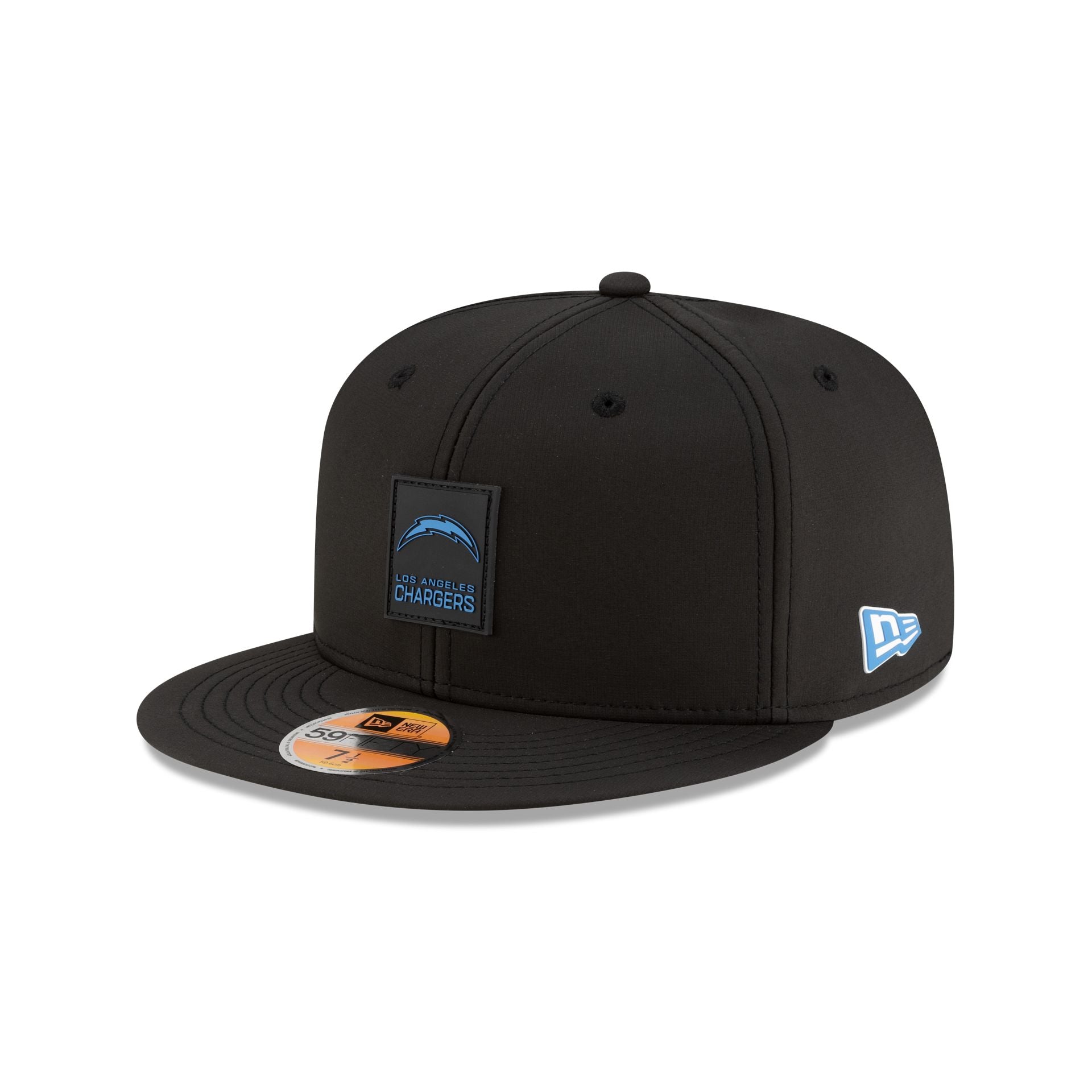 Los Angeles Chargers 2025 Sideline Hot Weather Black 59FIFTY Fitted Hat