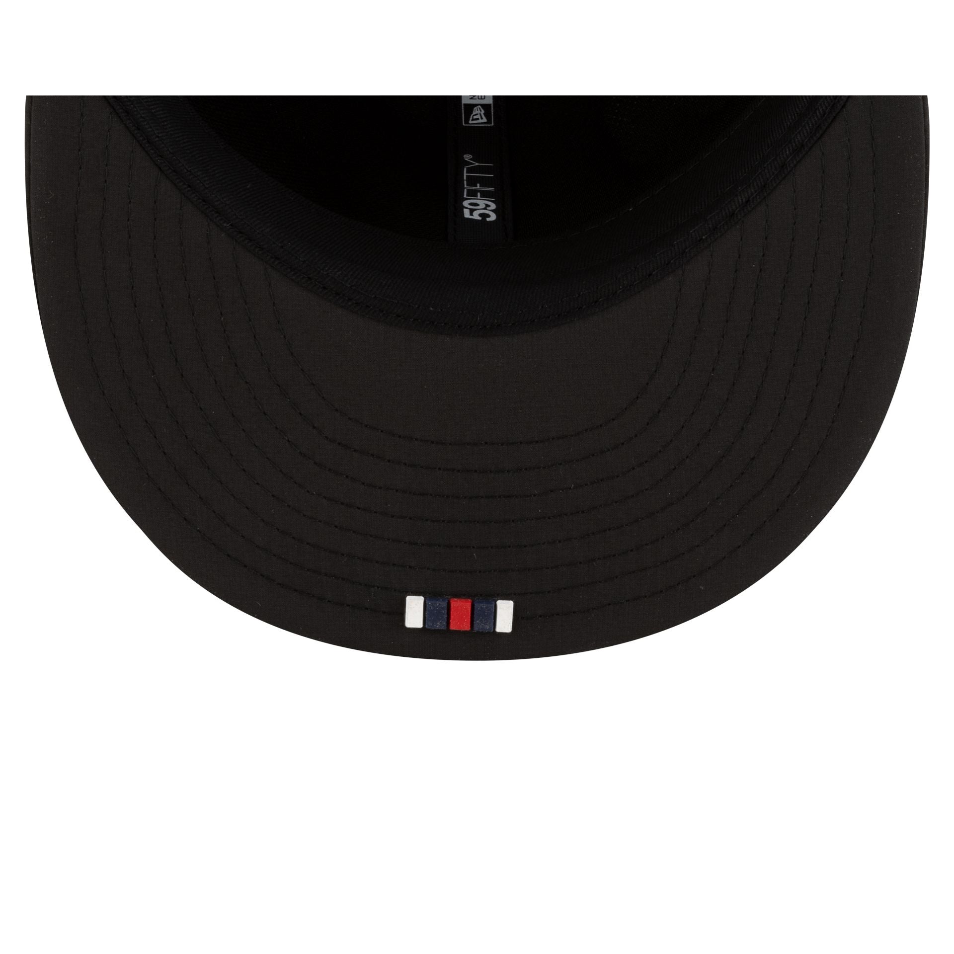 New England Patriots 2025 Sideline Hot Weather Black 59FIFTY Fitted Hat - Image 7