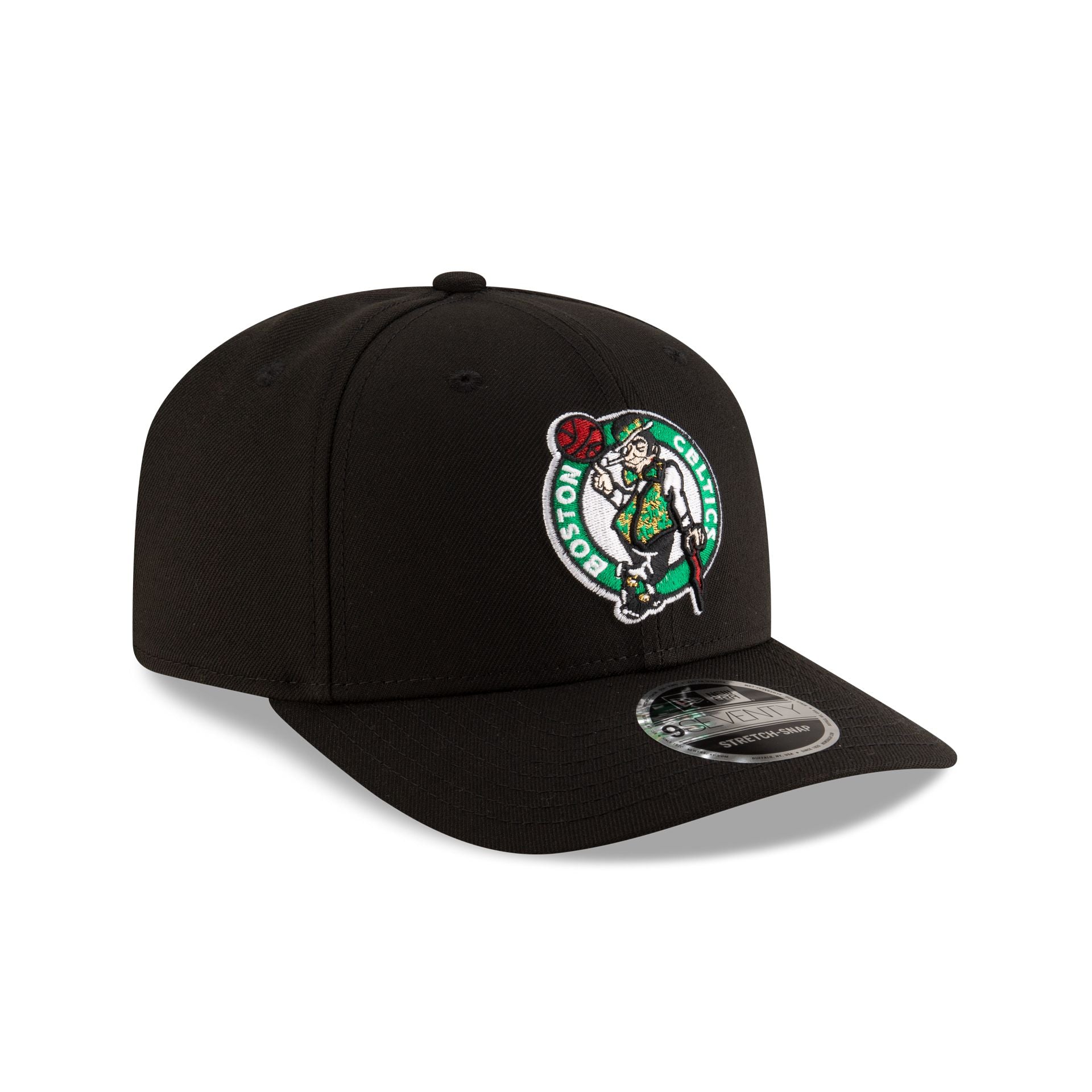 Boston Celtics Team Black9SEVENTY Stretch-Snap Hat - Image 3