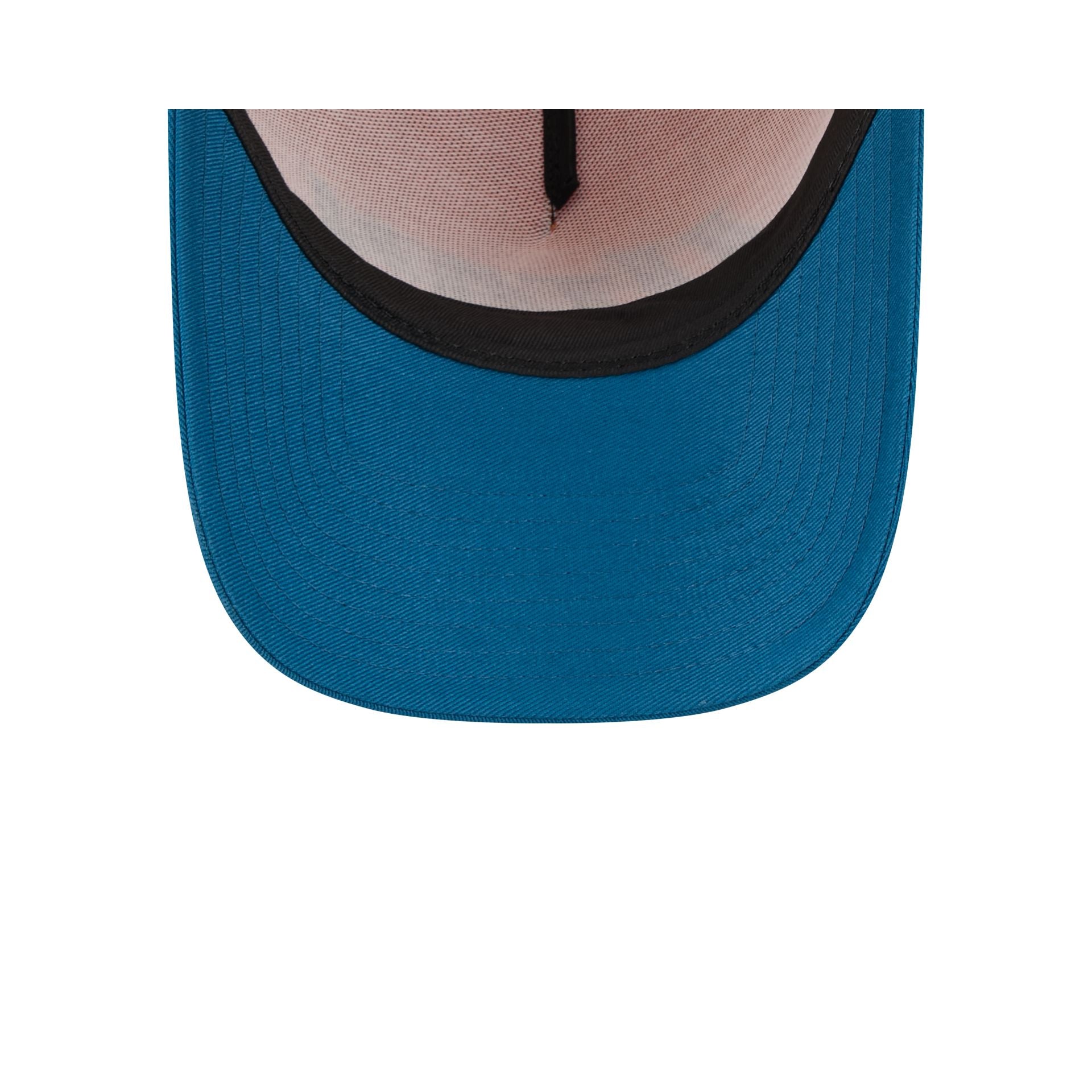 Utah Jazz Orange Glaze 9FORTY A-Frame Trucker Hat - Image 7