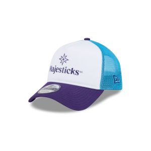 Majesticks GC White 9FORTY A-Frame Trucker Hat