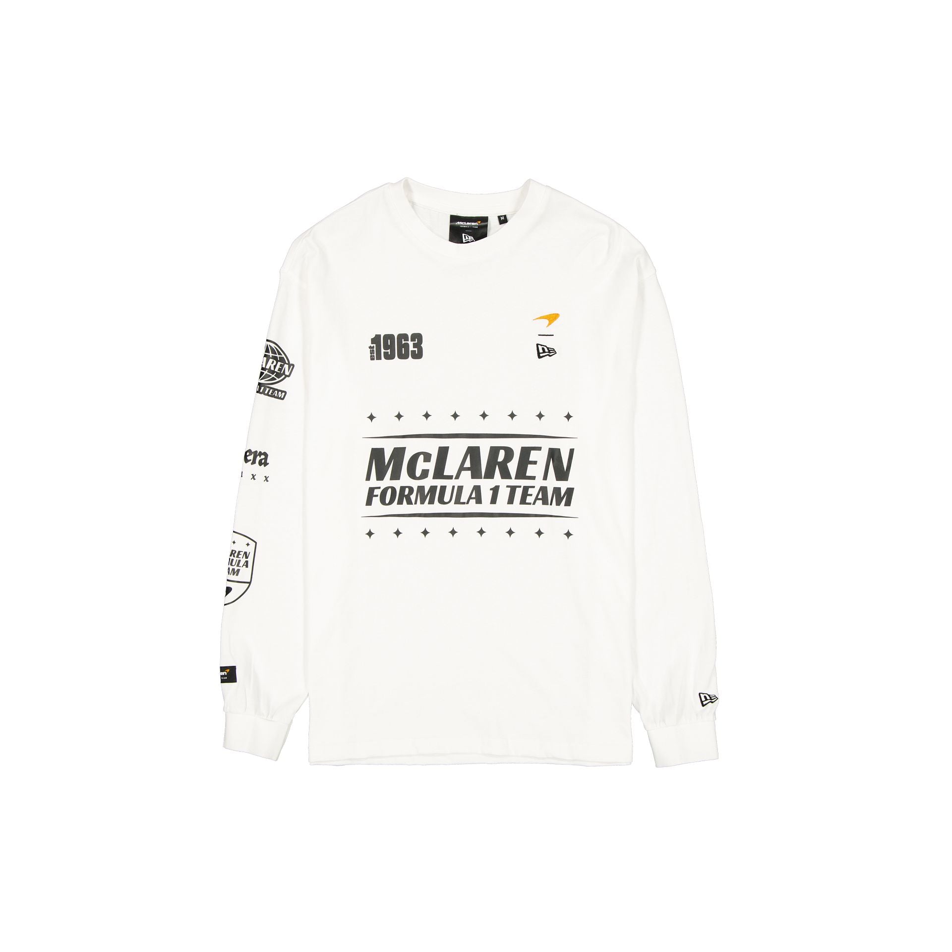 McLaren Formula 1 Team Pigment Wash White Long Sleeve T-Shirt