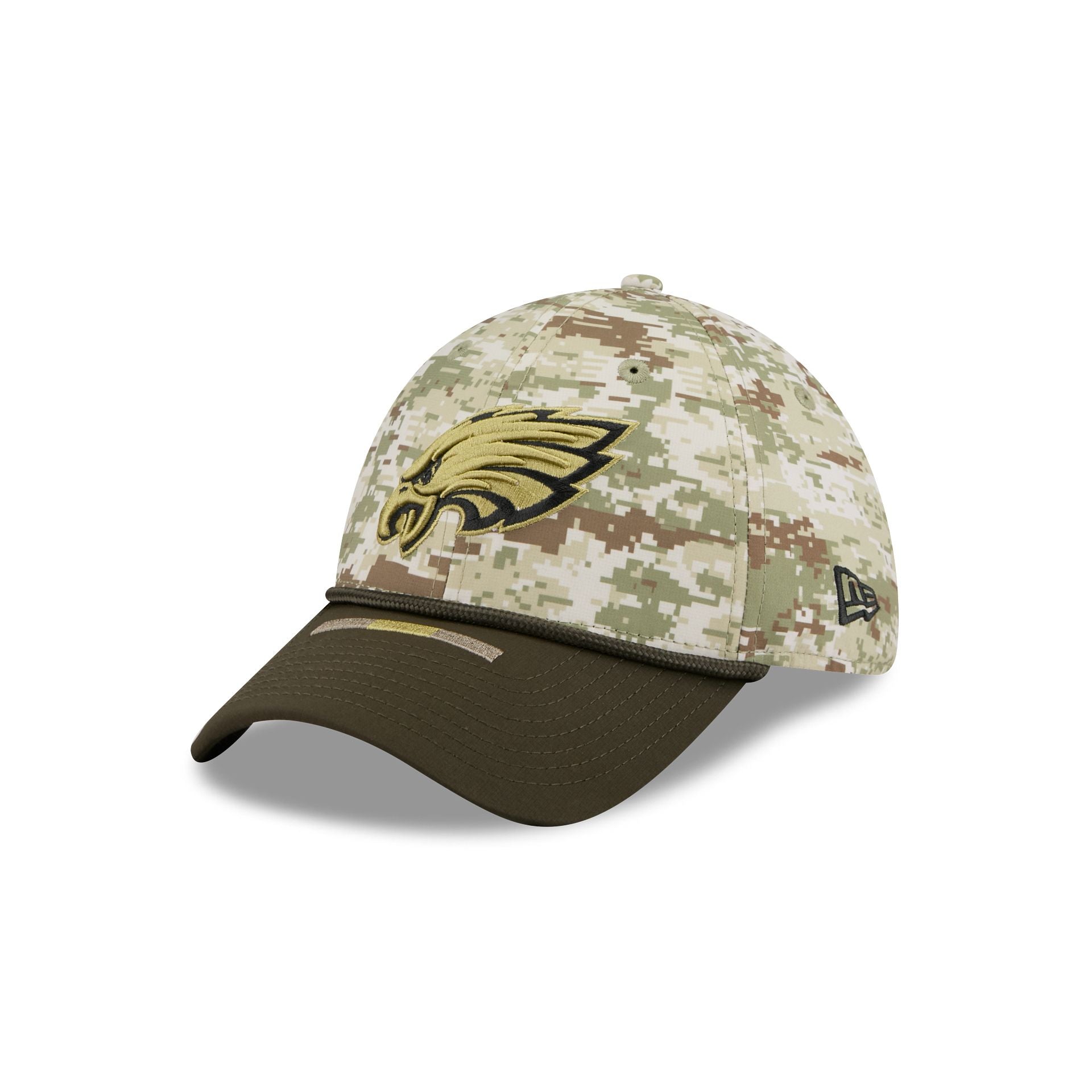 Philadelphia Eagles 2025 Salute to Service Digi Camo 39THIRTY Stretch Fit Hat - Image 3