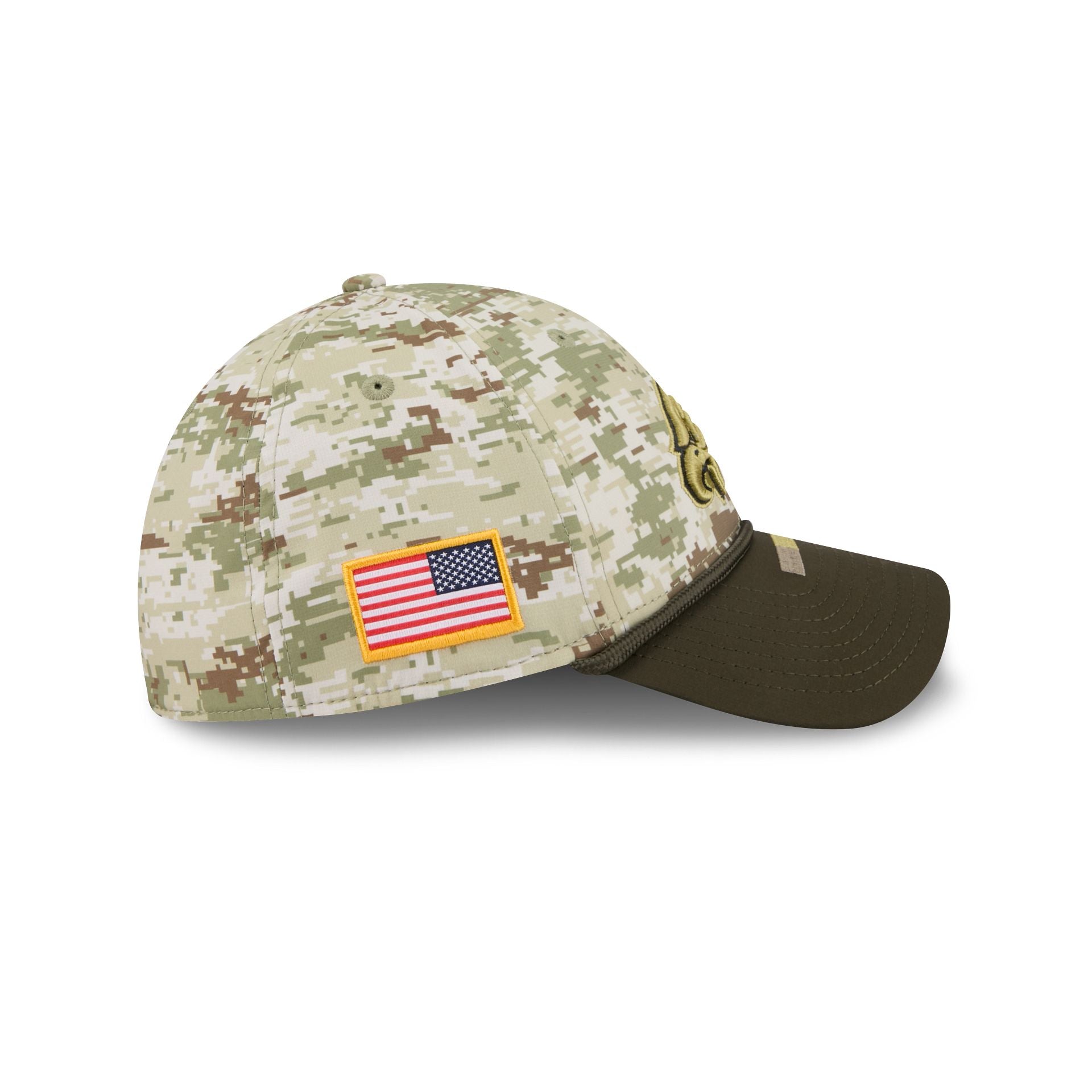 Philadelphia Eagles 2025 Salute to Service Digi Camo 39THIRTY Stretch Fit Hat - Image 4