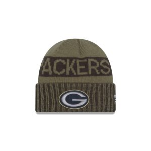 Green Bay Packers 2025 Salute to Service Cuff Knit Hat