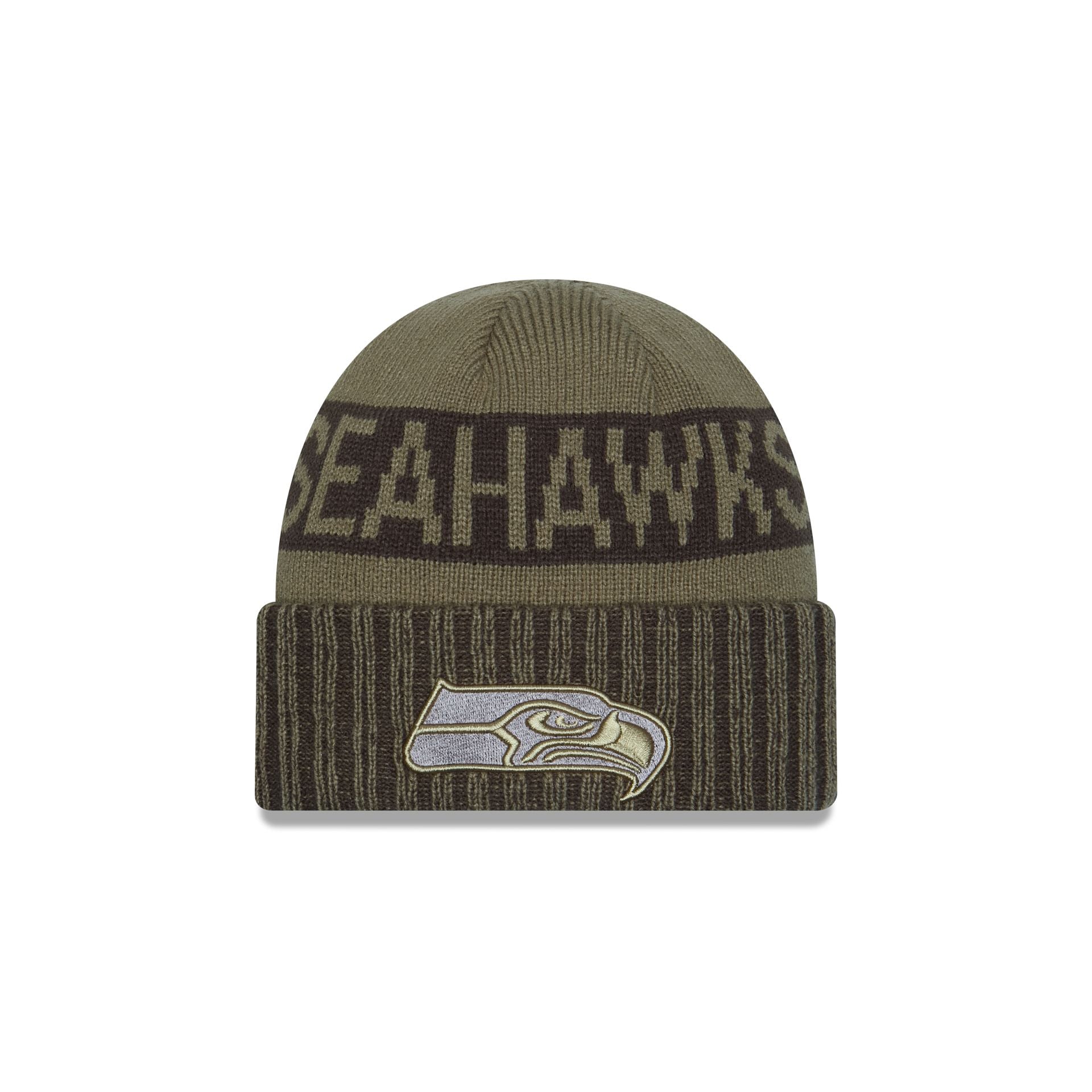 Seattle Seahawks 2025 Salute to Service Cuff Knit Hat