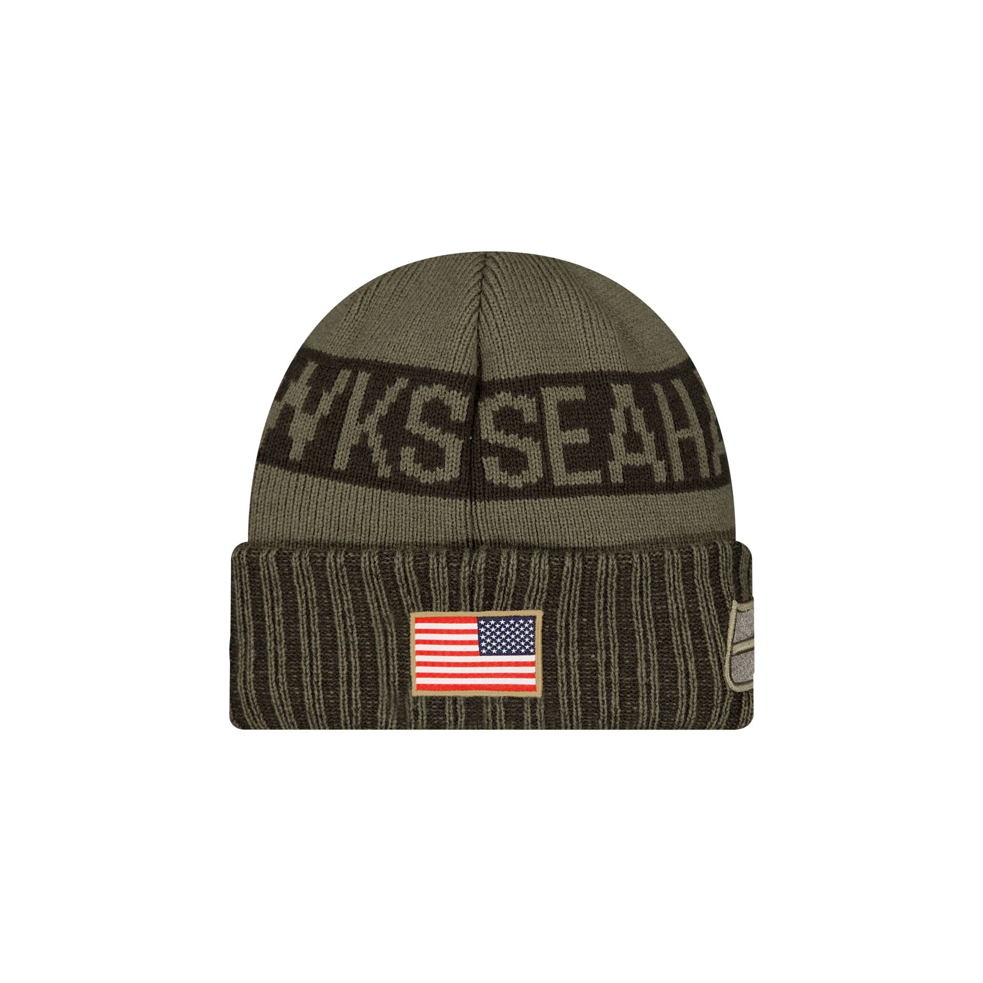 Seattle Seahawks 2025 Salute to Service Cuff Knit Hat - Image 2