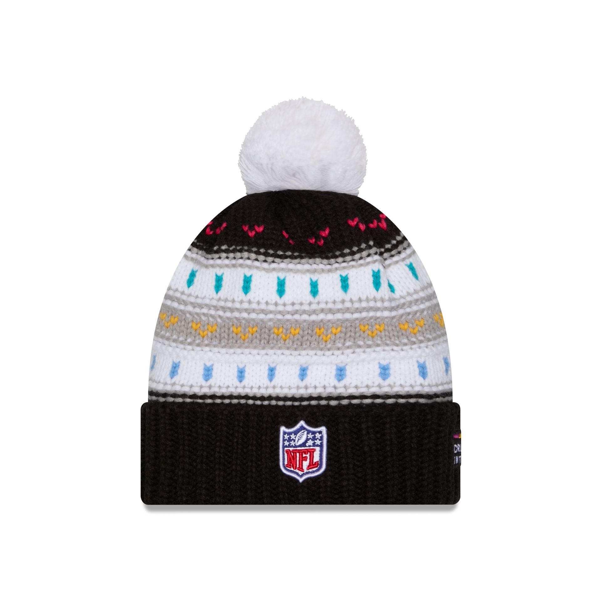 San Francisco 49ers 2025 Crucial Catch Women's Pom Knit Hat - Image 4