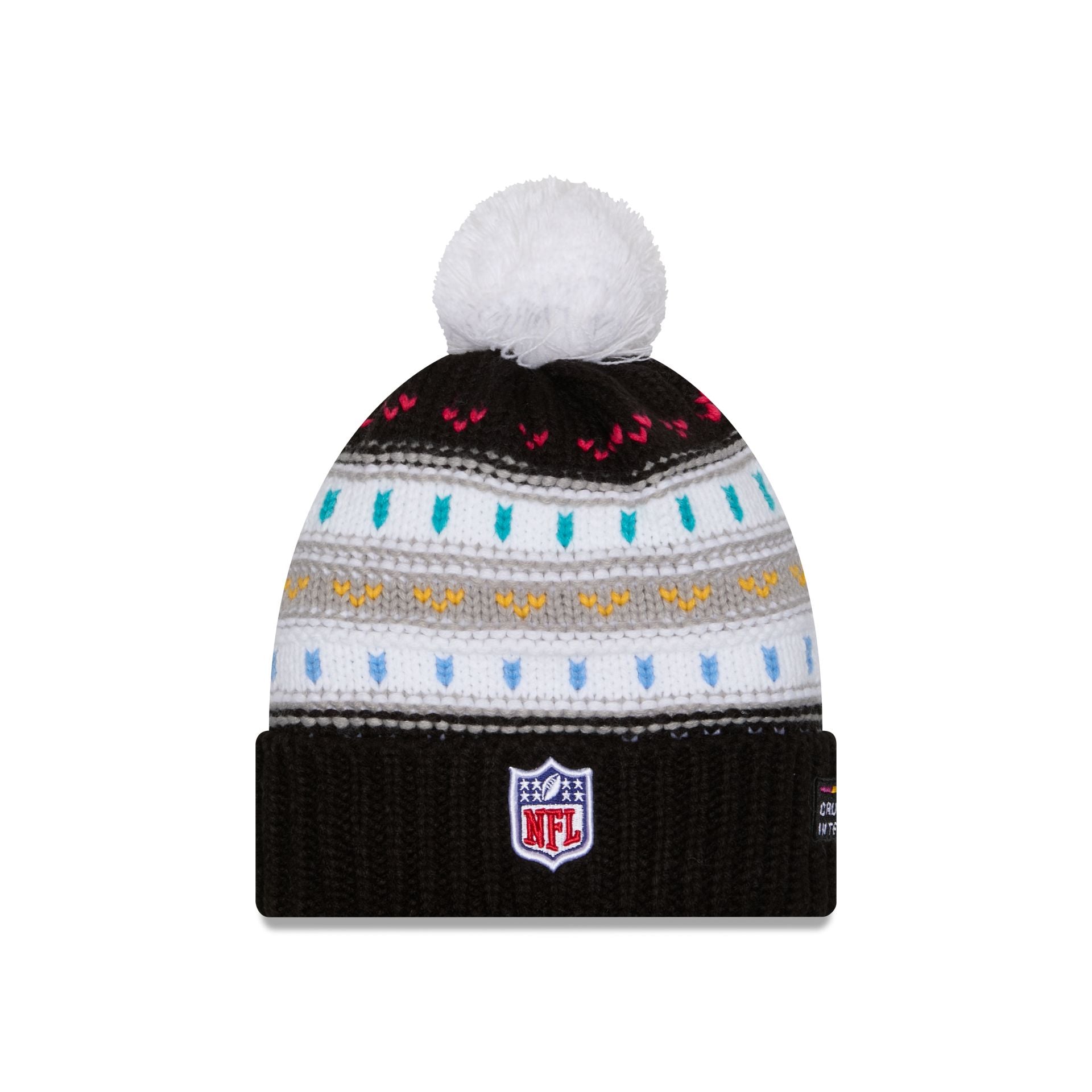 Kansas City Chiefs 2025 Crucial Catch Women's Pom Knit Hat - Image 4