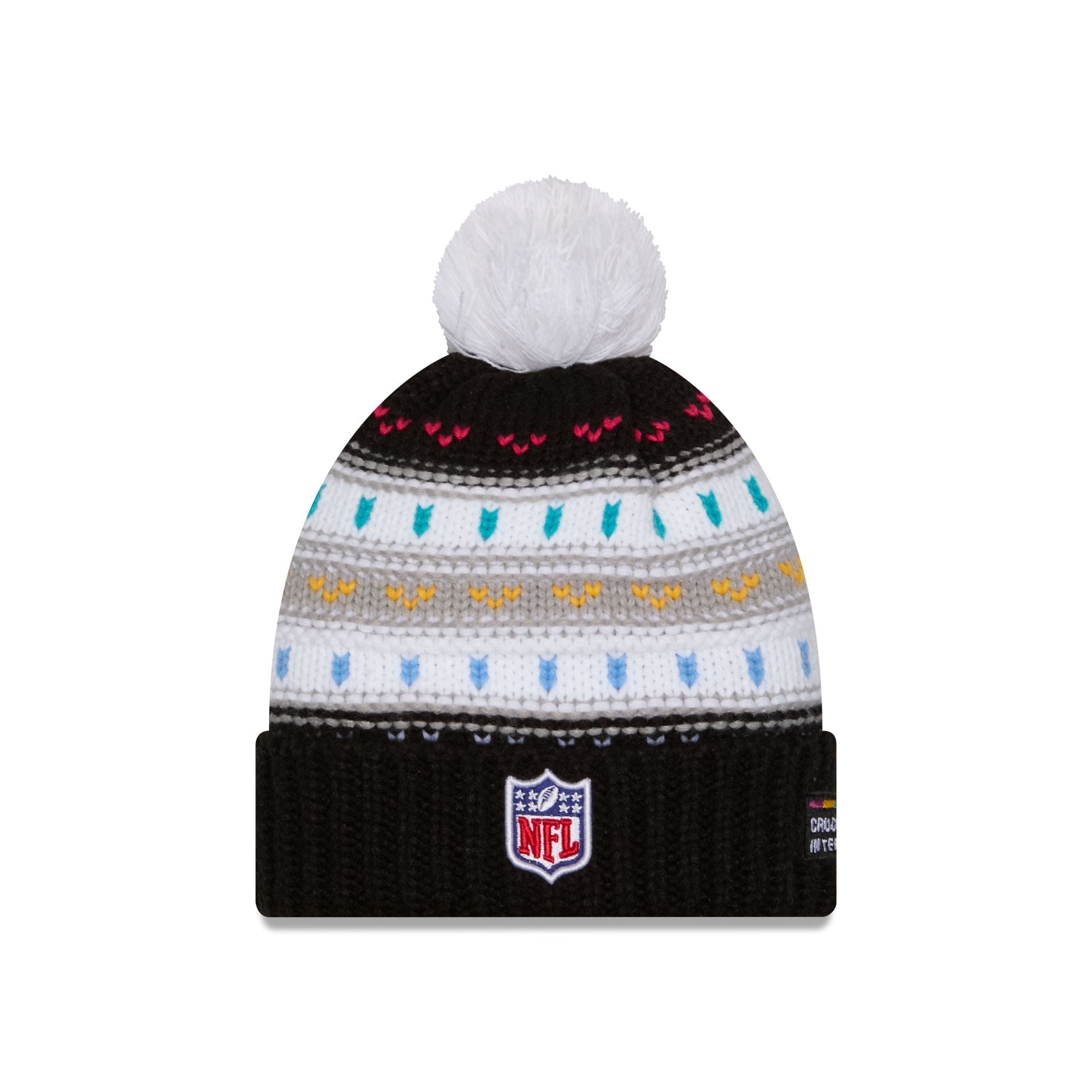 Seattle Seahawks 2025 Crucial Catch Women's Pom Knit Hat - Image 4